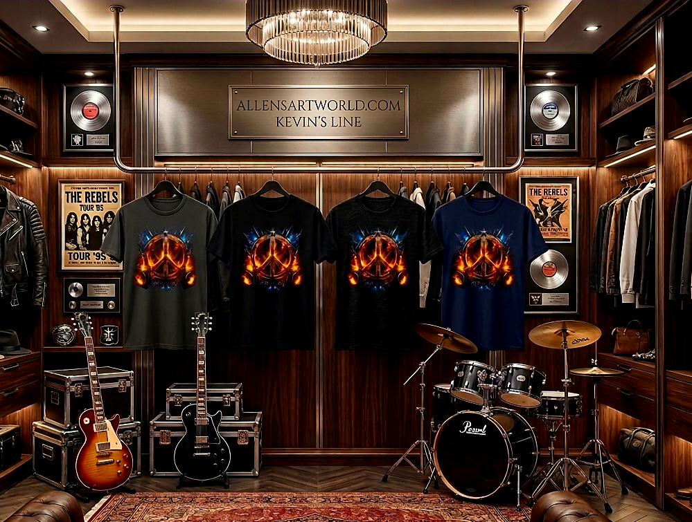 Fire & Sound Peace - Unisex Jersey Short Sleeve Tee - Kevin’s Line
