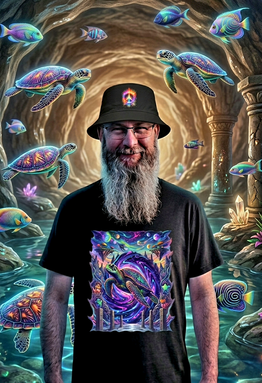 Cosmic Turtle Drift Unisex Jersey Short Sleeve Tee