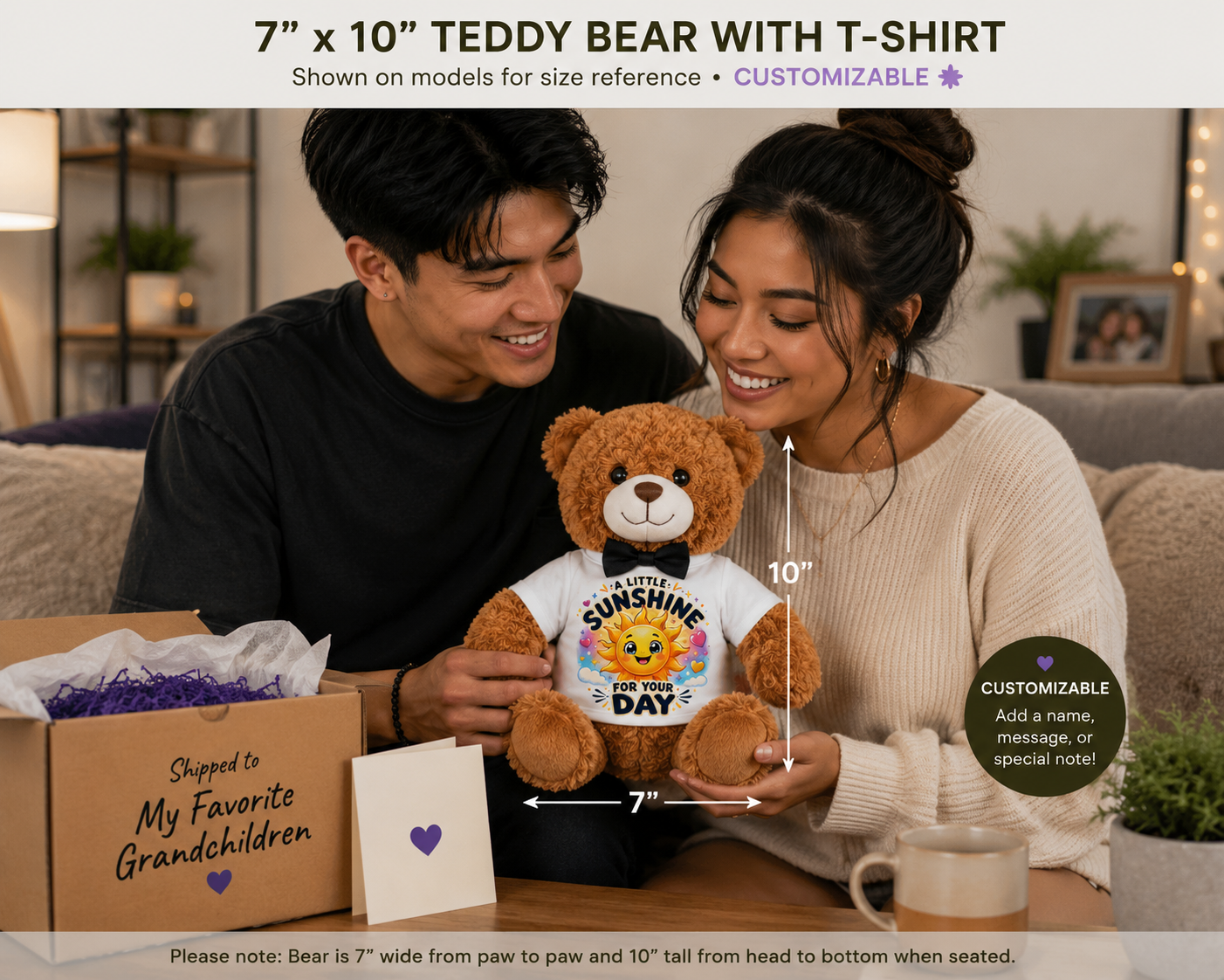 A Little Sunshine for Your Day – Plush Teddy Bear with T-Shirt