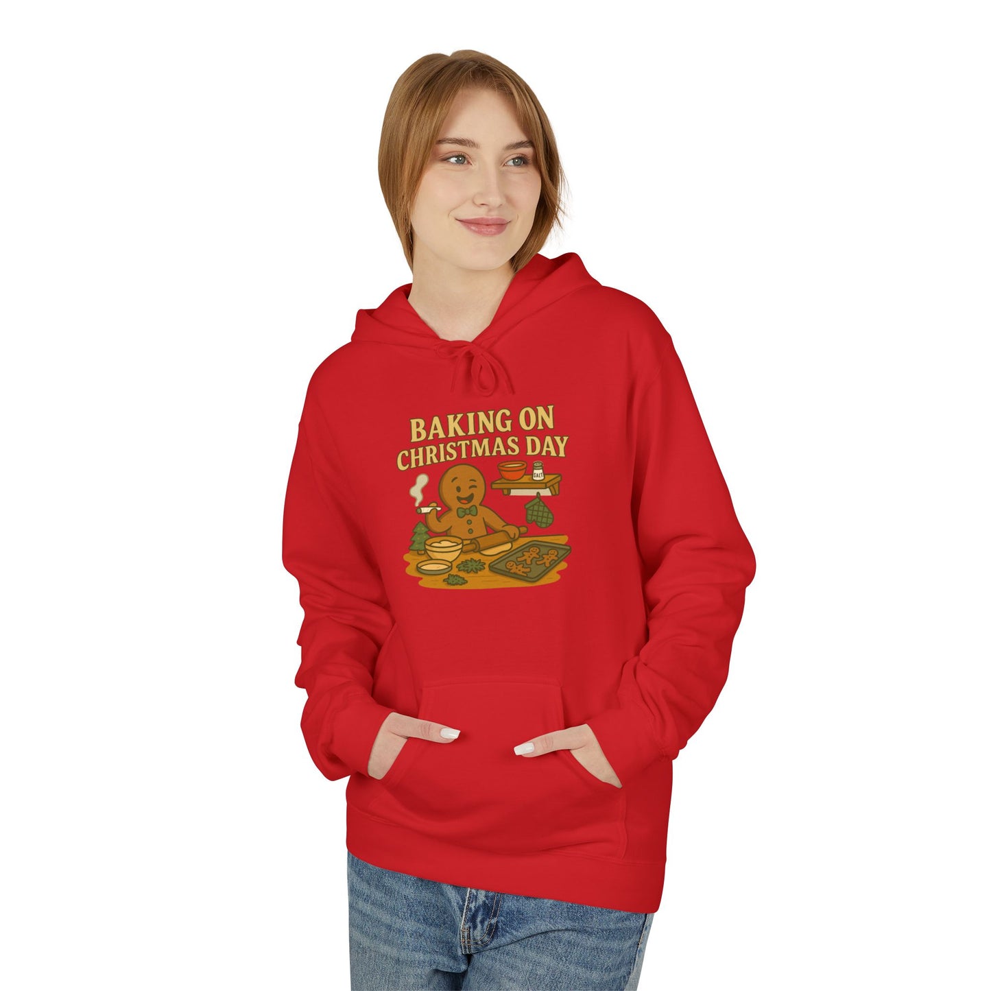 Baking on Christmas Day – HoliDazed Holiday Hoodie  Unisex Midweight Softstyle Fleece Hoodie