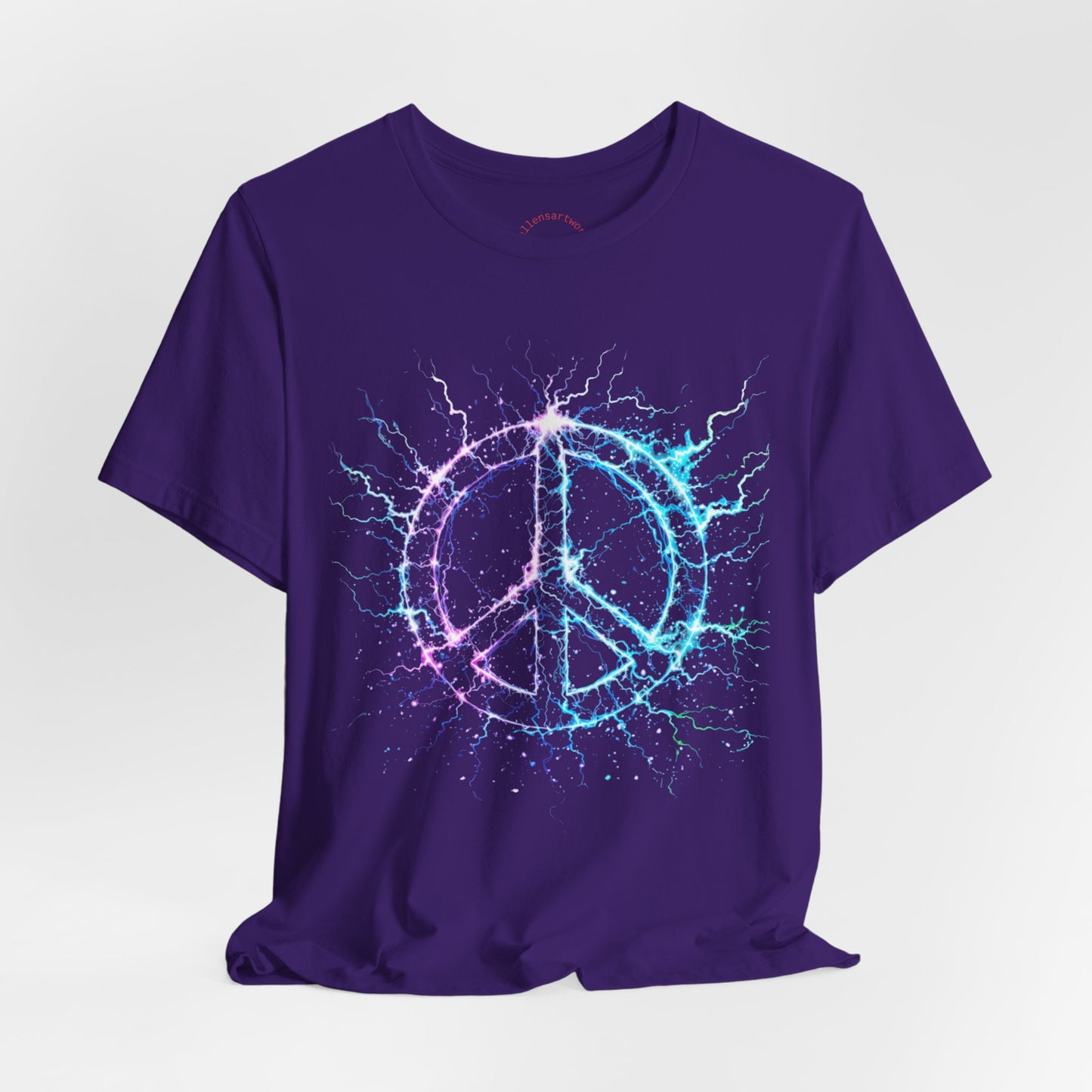 Electric Peace – Neon Energy Symbol Unisex Jersey Short Sleeve Tee - Kevin’s Line