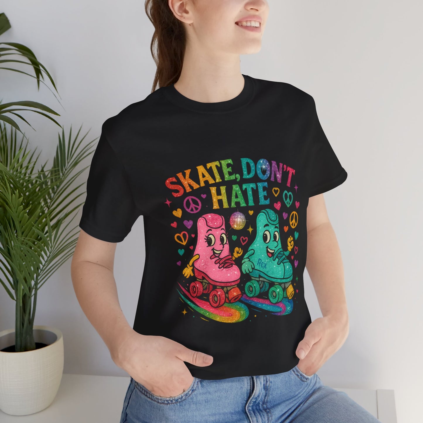 🛼 Skate, Don’t Hate – Weekend Warriors Edition  Unisex Jersey Short Sleeve Tee