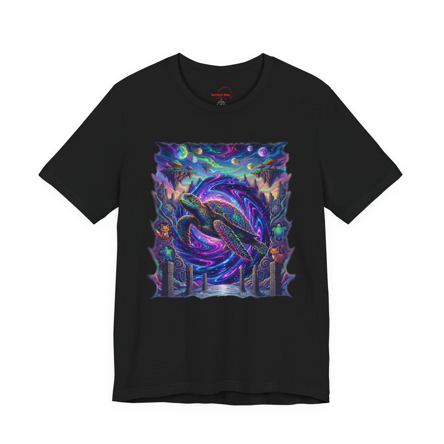 Cosmic Turtle Drift Unisex Jersey Short Sleeve Tee