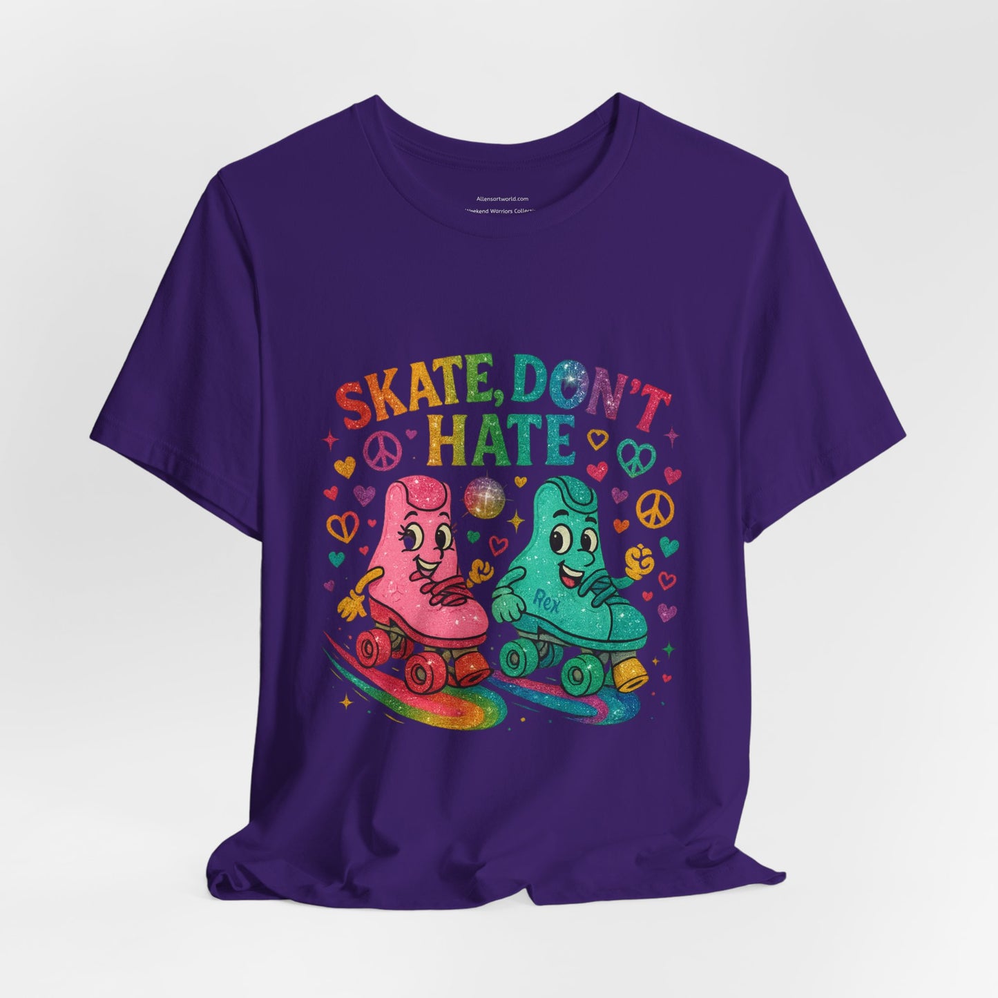 🛼 Skate, Don’t Hate – Weekend Warriors Edition  Unisex Jersey Short Sleeve Tee
