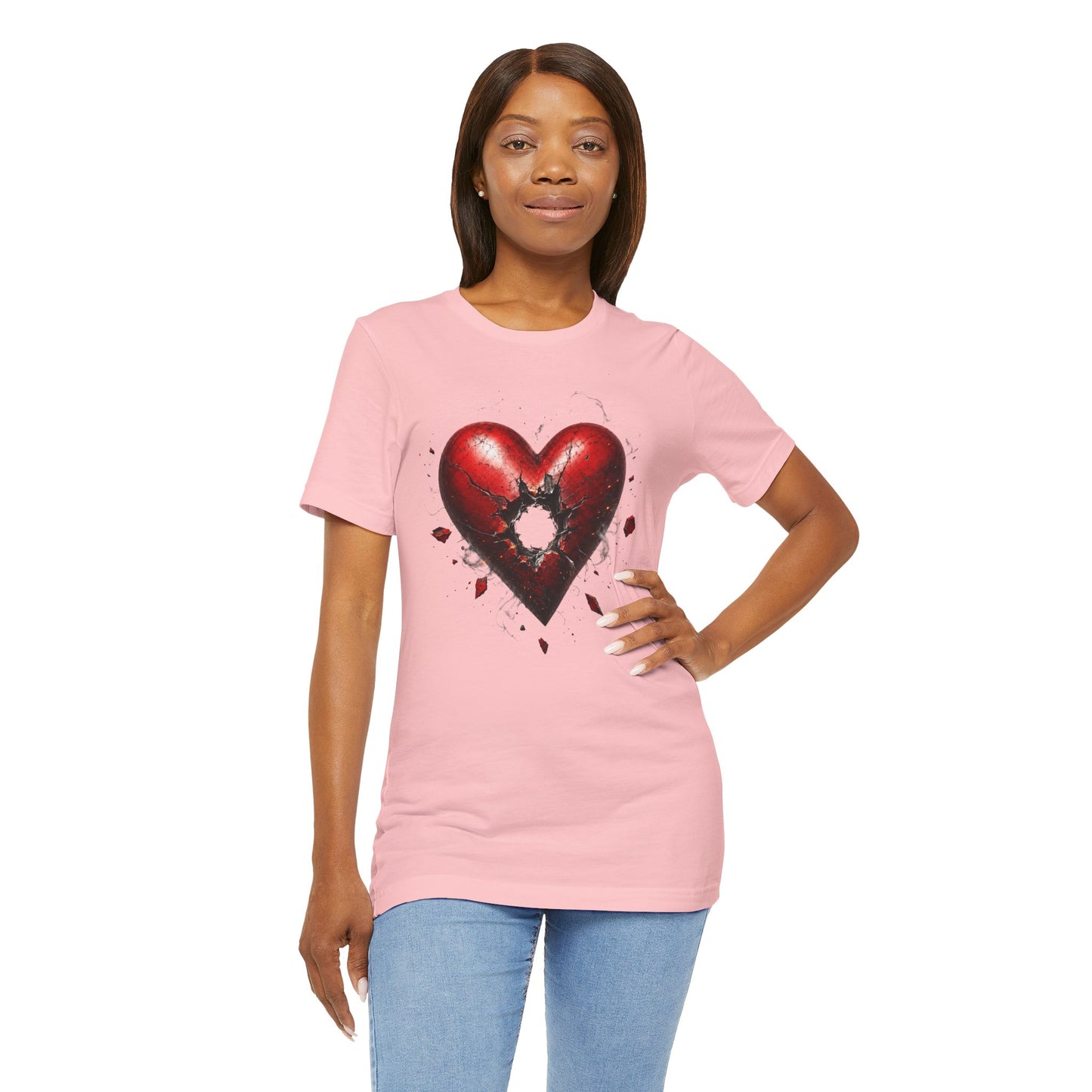 Shot Through the Heart Gothic Unisex Jersey Short Sleeve Tee