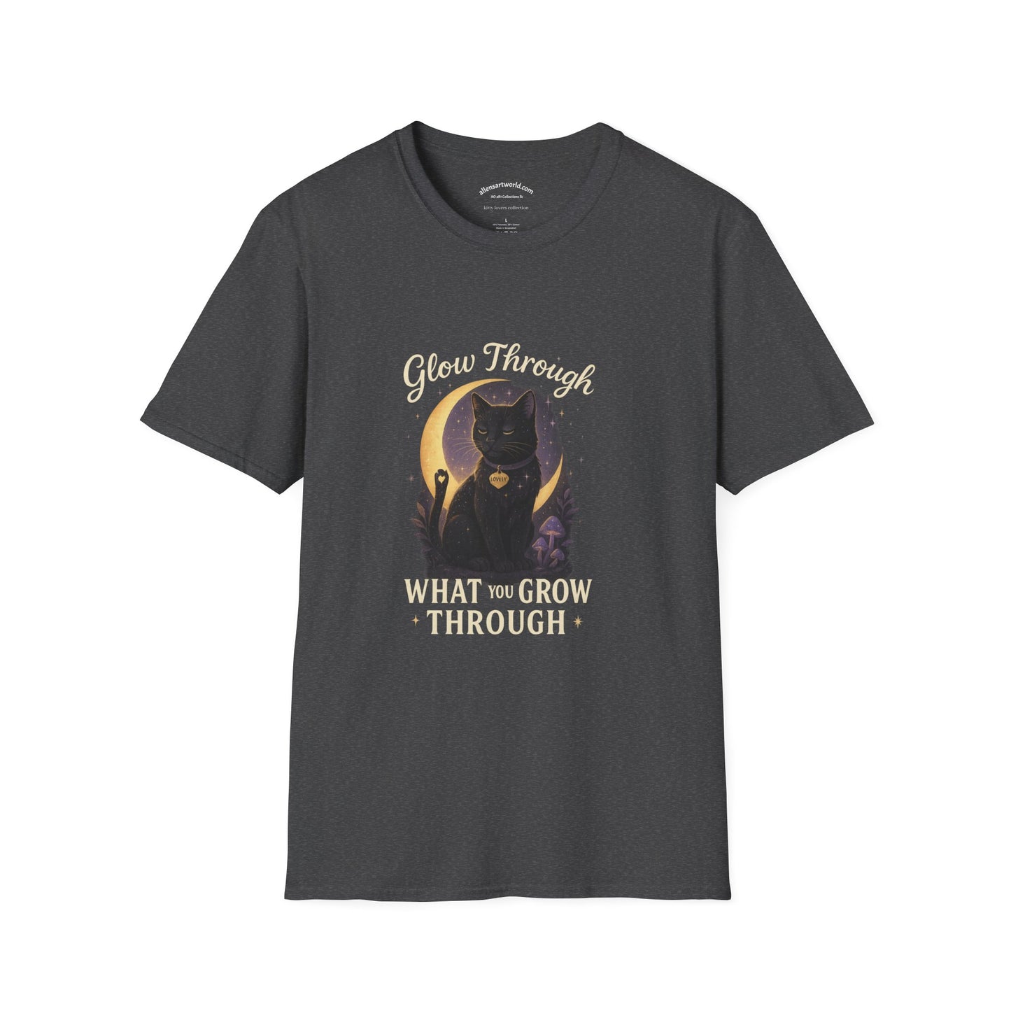 Glow Through What You Grow Through – Featuring Lovely Unisex Softstyle T-Shirt