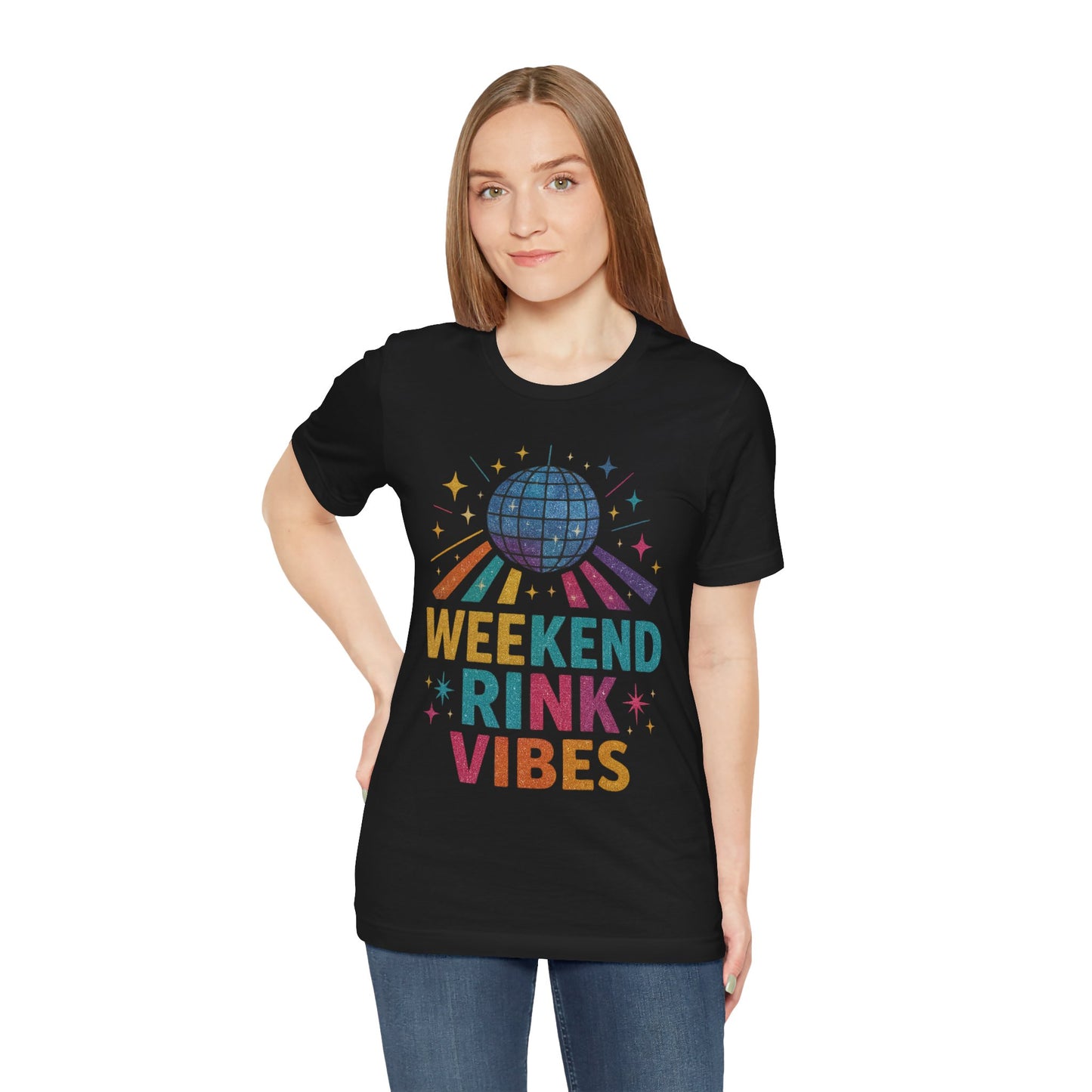🛼 Weekend Rink Vibes – Weekend Warriors Edition  Unisex Jersey Short Sleeve Tee
