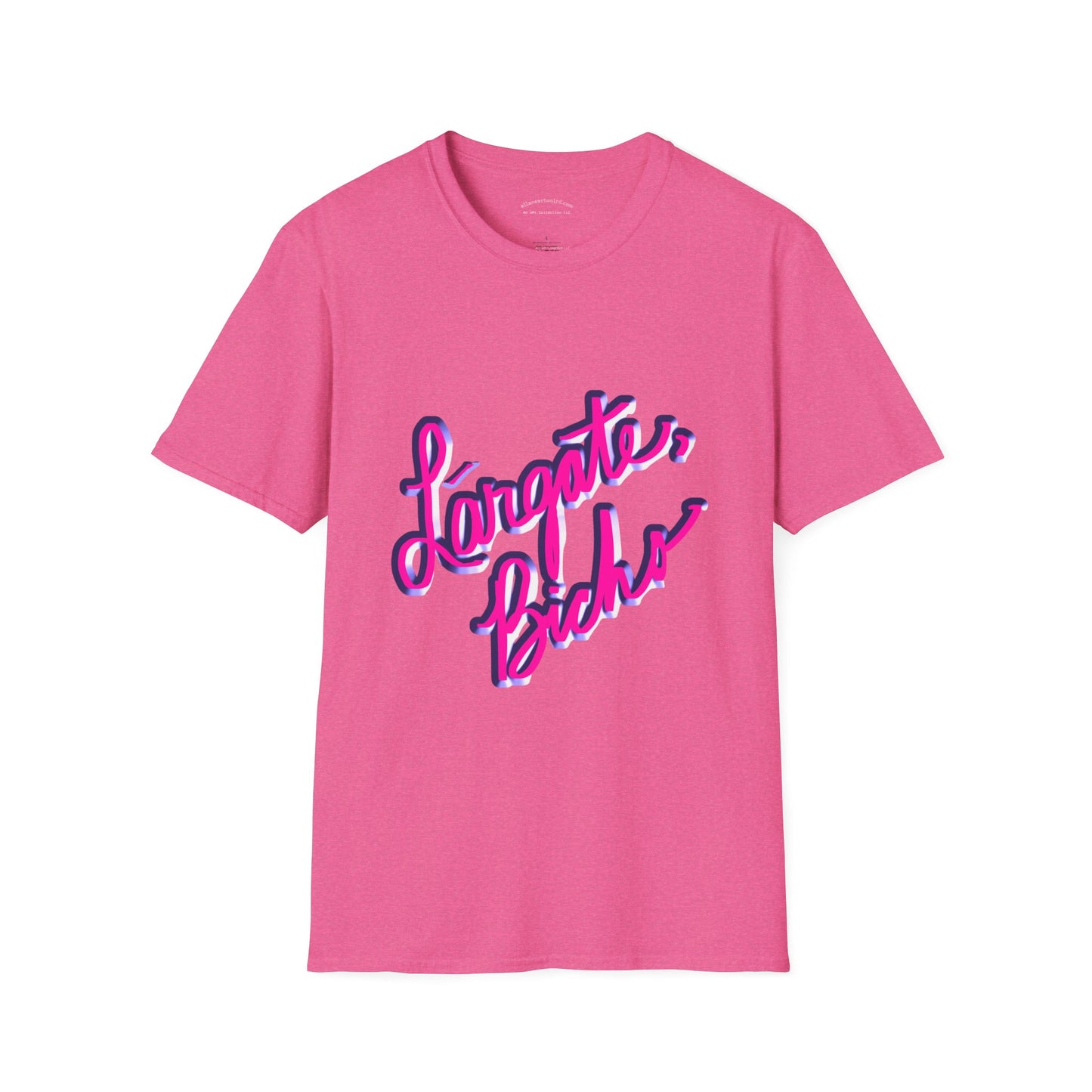 Funny Spanish Slogan Lárgate, bicho (meaning go away, bug) T-Shirt - Unisex Softstyle
