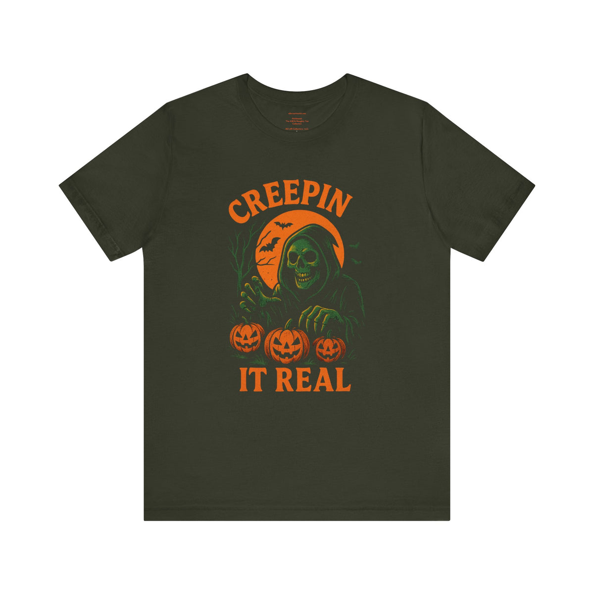 👻💨 Creepin' While I'm Weepin' (from laughing so hard) Unisex Jersey Short Sleeve Tee