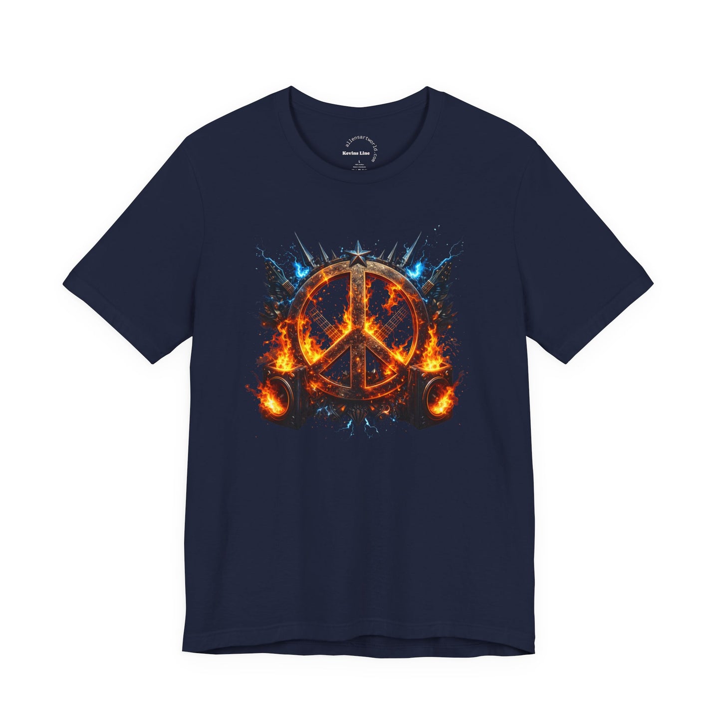 Fire & Sound Peace - Unisex Jersey Short Sleeve Tee - Kevin’s Line