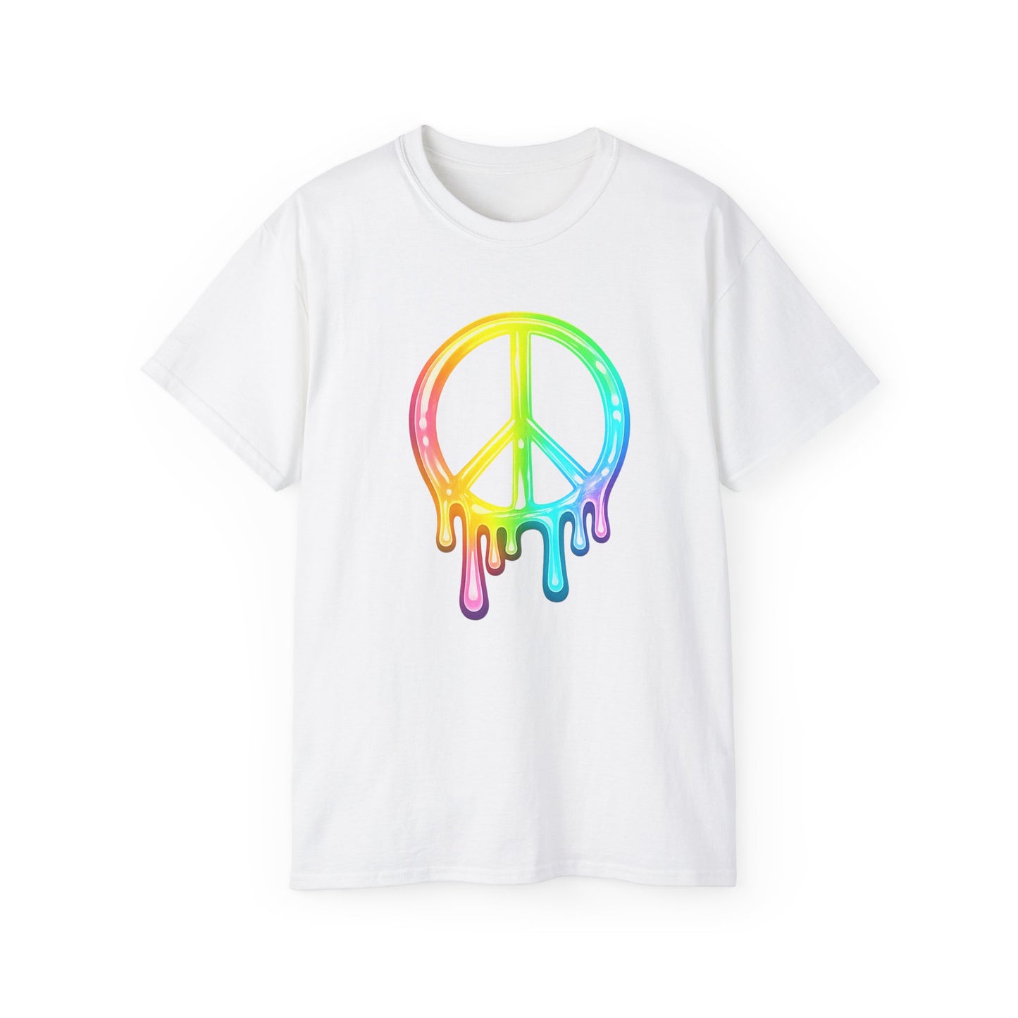 Drip Peace Neon Unisex Ultra Cotton Tee