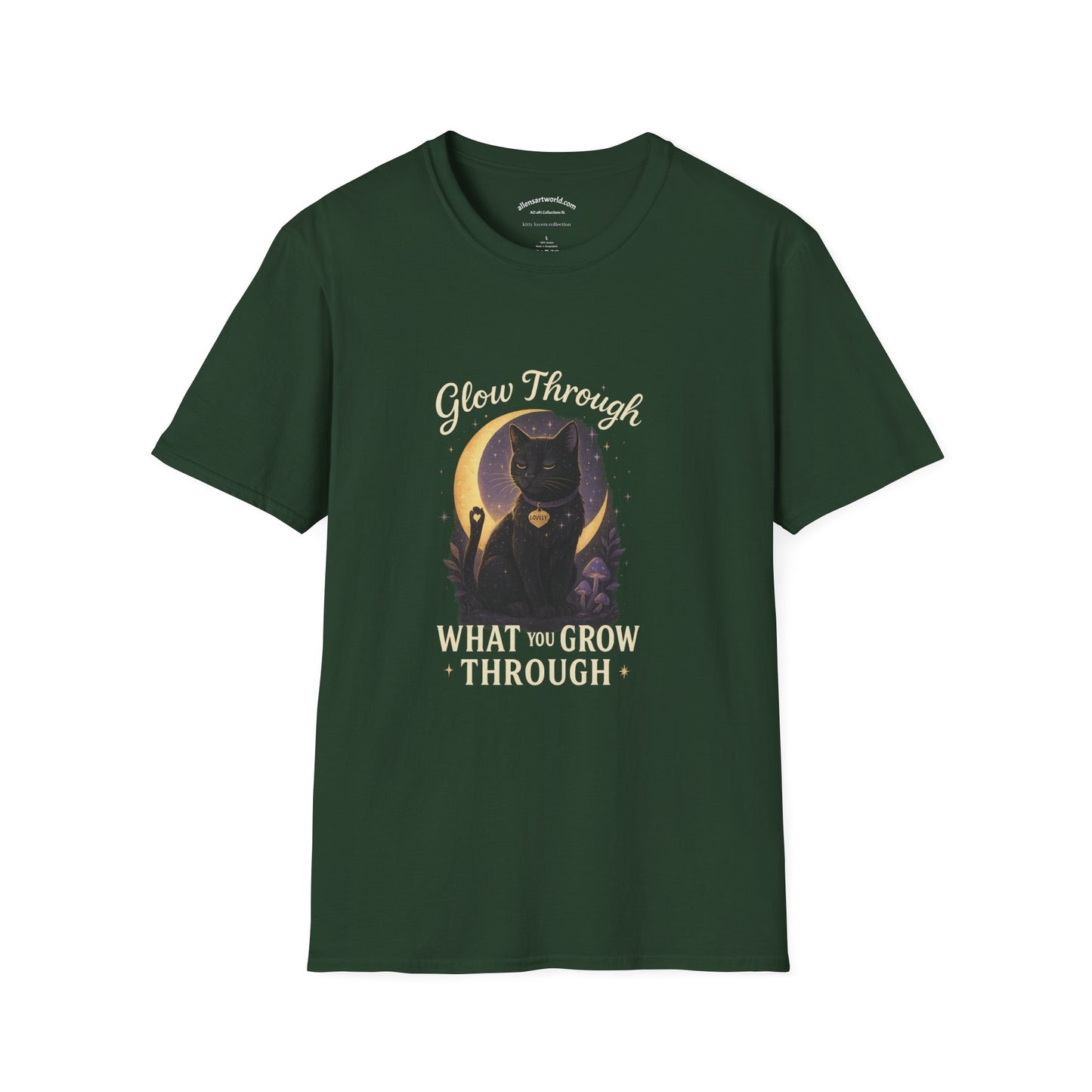 Glow Through What You Grow Through – Featuring Lovely Unisex Softstyle T-Shirt