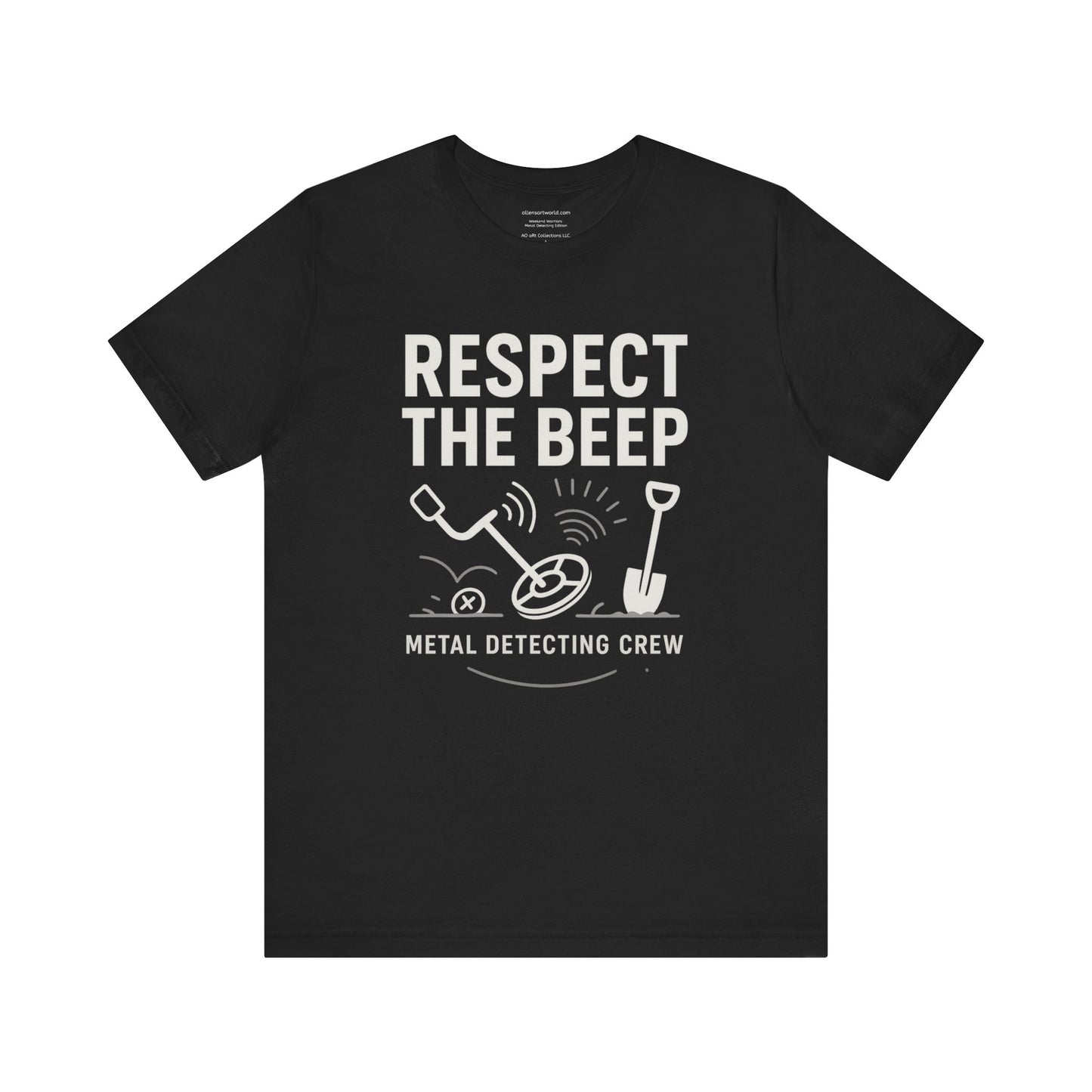 🪙 Respect the Beep – Metal Detecting Crew  Unisex Jersey Short Sleeve Tee