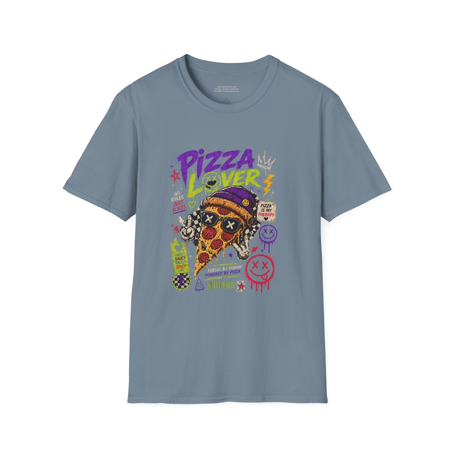 Pizza Lover’s Rebellion Tee – Street Slice Edition |Unisex Softstyle T-Shirt- The Pizza Lovers United Collection