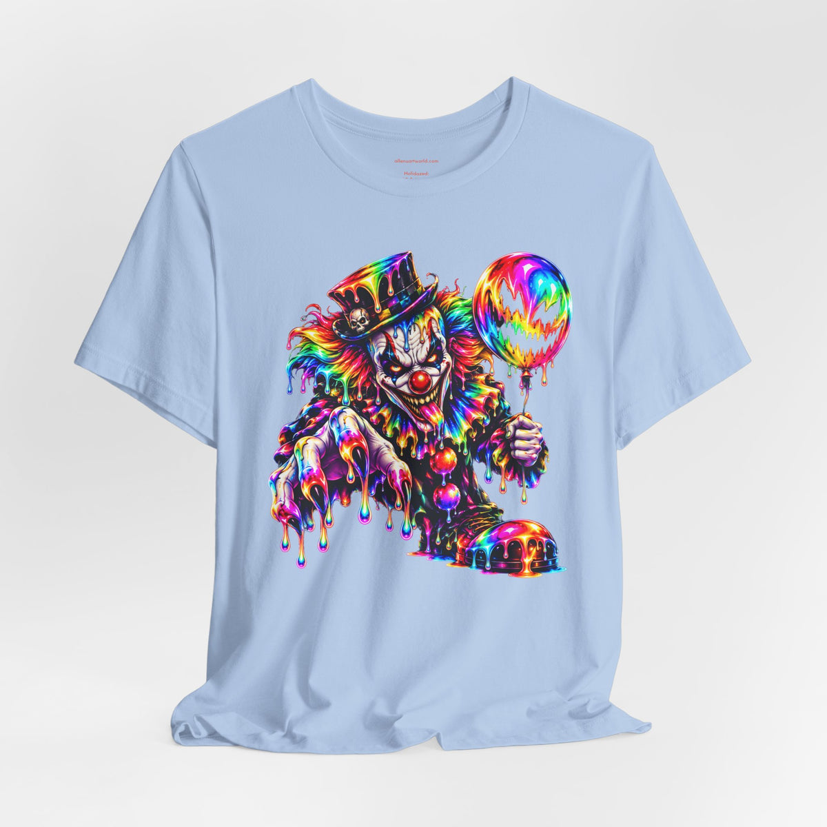 🎈 ONE BAD BALLOON 🤡 | Psychedelic Horror Clown Unisex Jersey Short Sleeve Tee