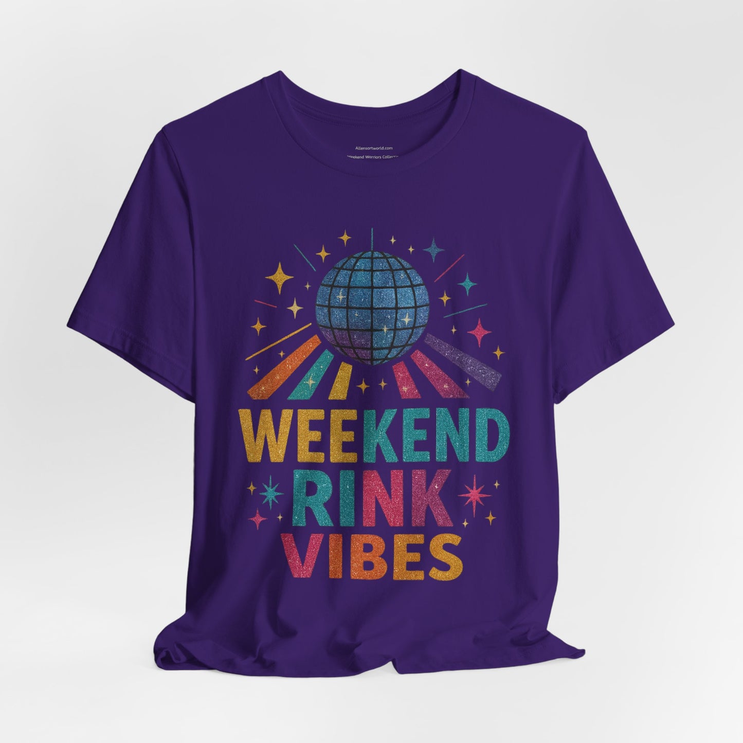🛼 Weekend Rink Vibes – Weekend Warriors Edition  Unisex Jersey Short Sleeve Tee
