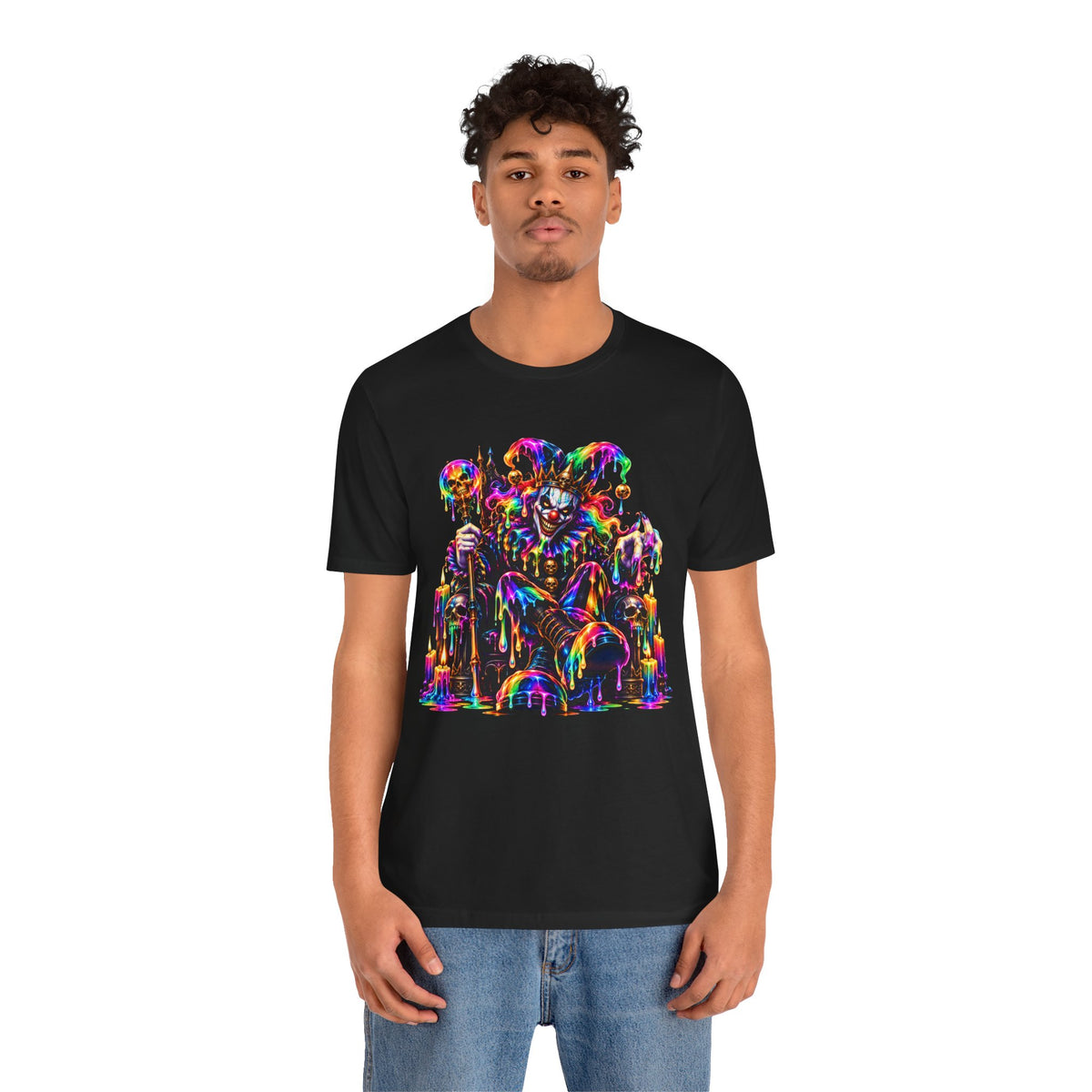 KING OF THE CARNIVAL 🤡 | Psychedelic Horror Clown  Unisex Jersey Short Sleeve Tee