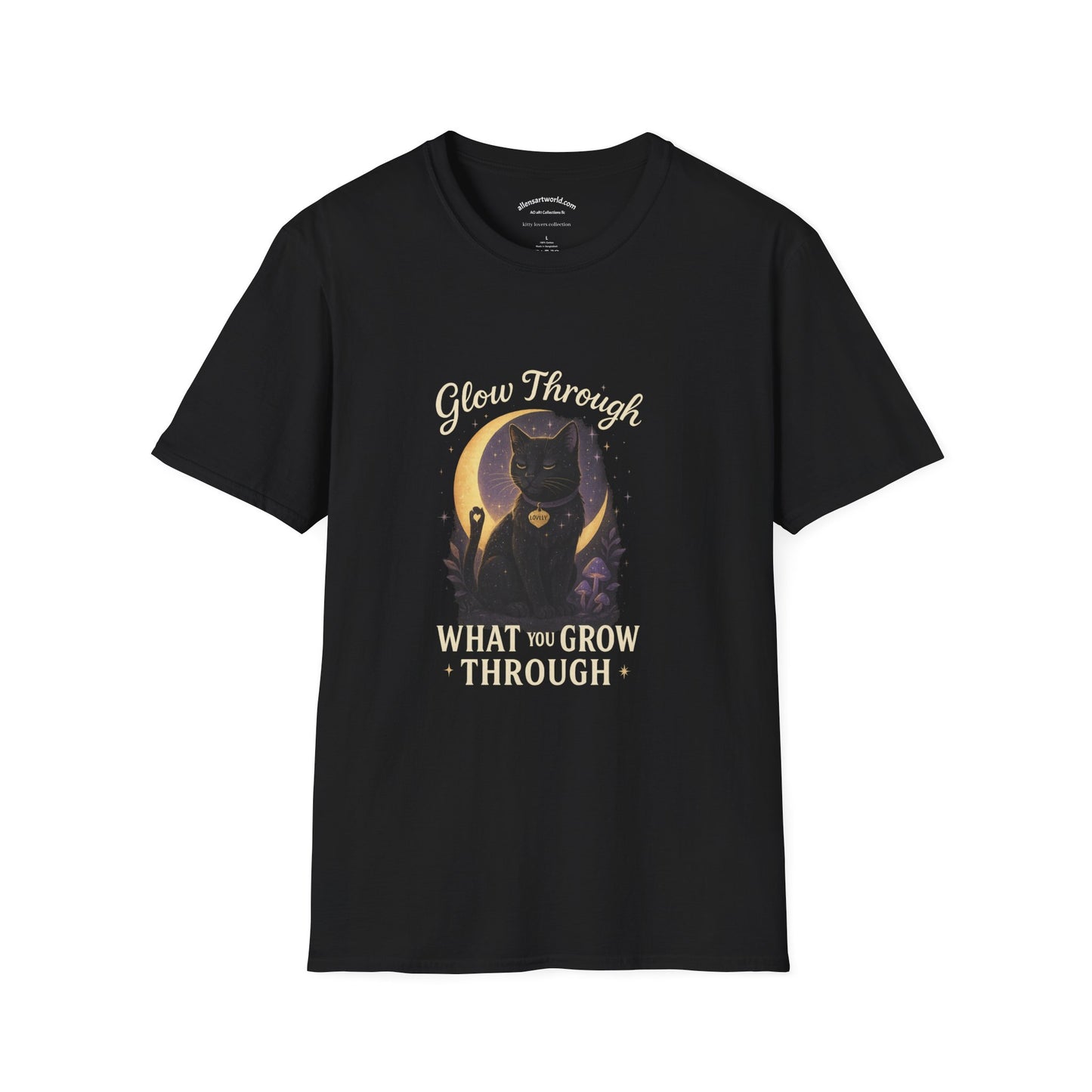Glow Through What You Grow Through – Featuring Lovely Unisex Softstyle T-Shirt