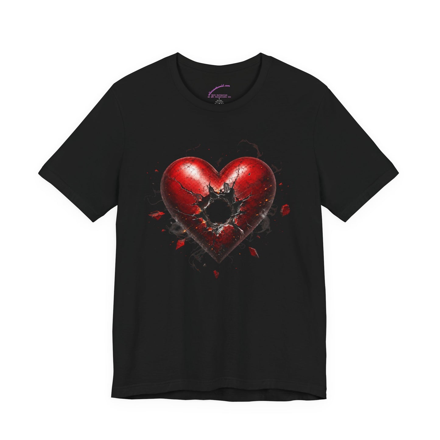 Shot Through the Heart Gothic Unisex Jersey Short Sleeve Tee