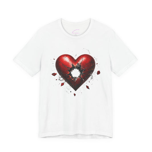 Shot Through the Heart Gothic Unisex Jersey Short Sleeve Tee
