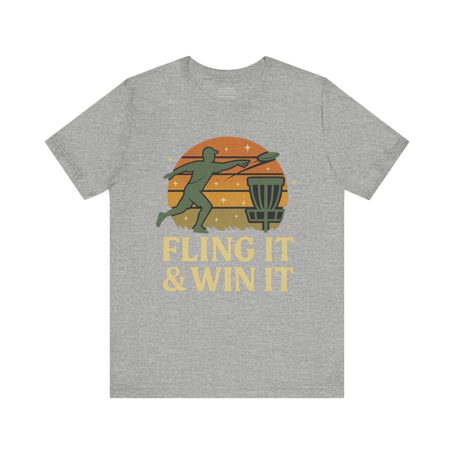 🥏⛓️ Fling It & Win It — Chain Chasers  Unisex Jersey Short Sleeve Tee