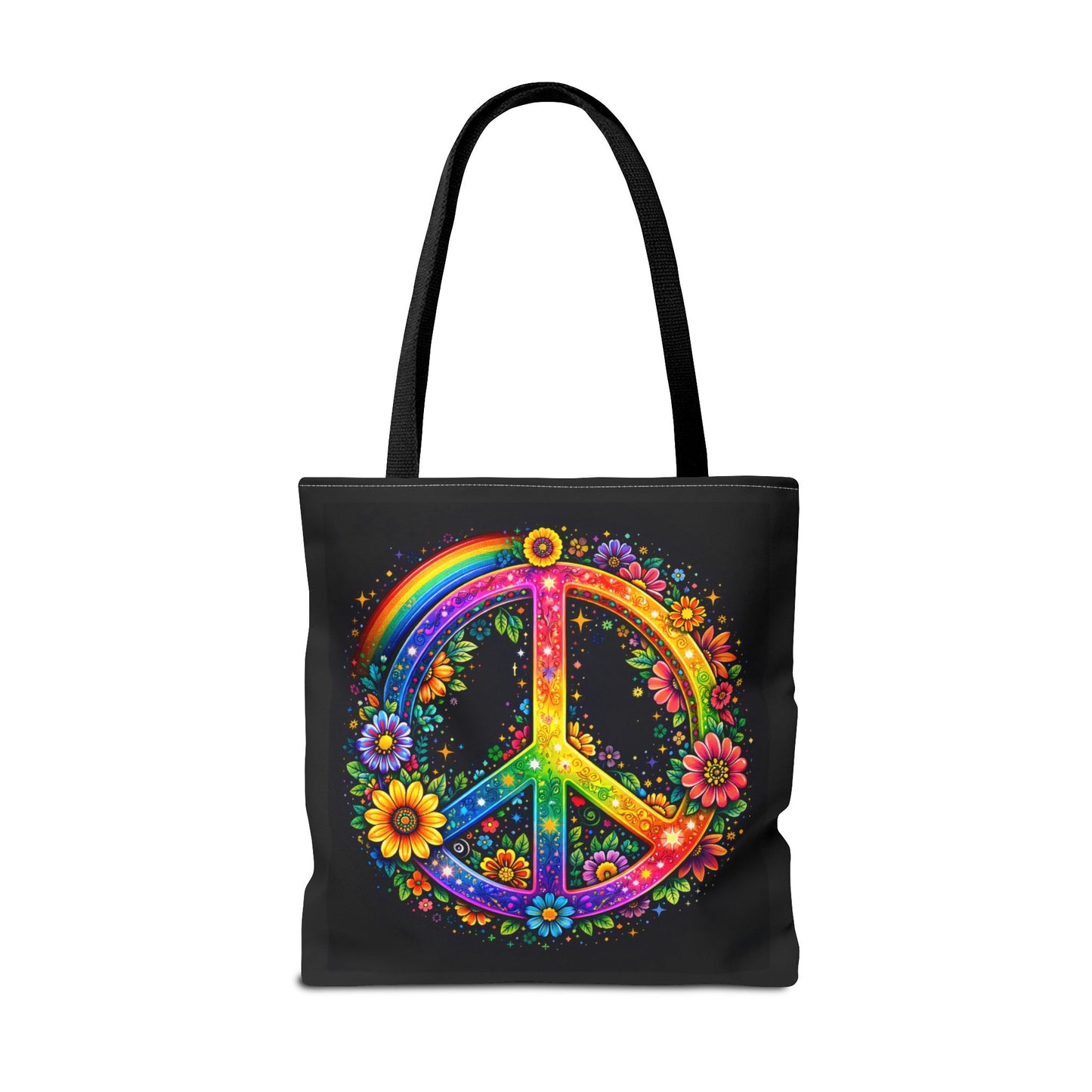 Peace in Full Color – Radiant Harmony Tote Bag (AOP)