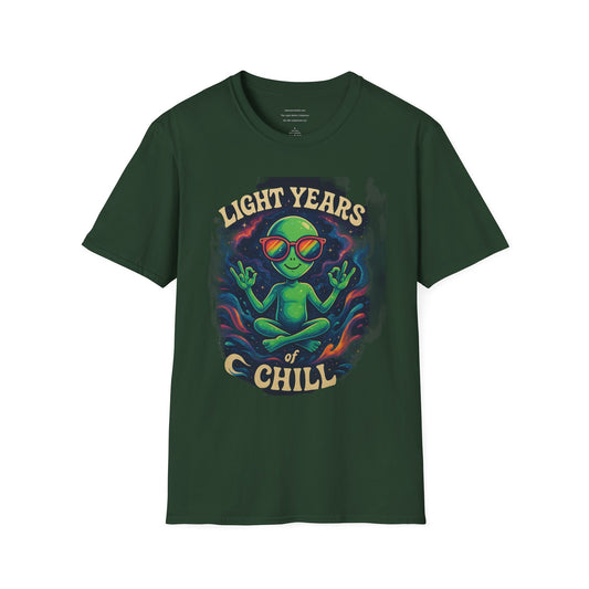 Light Years of Chill – Cosmic Vibes Tee   Unisex Softstyle