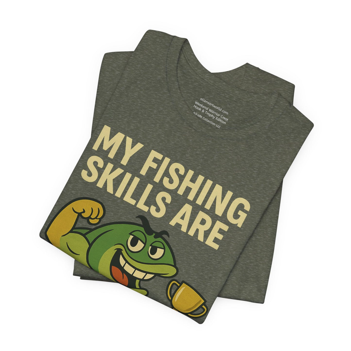 🎣🏆 Fin-Tastic Champion  Unisex Jersey Short Sleeve Tee