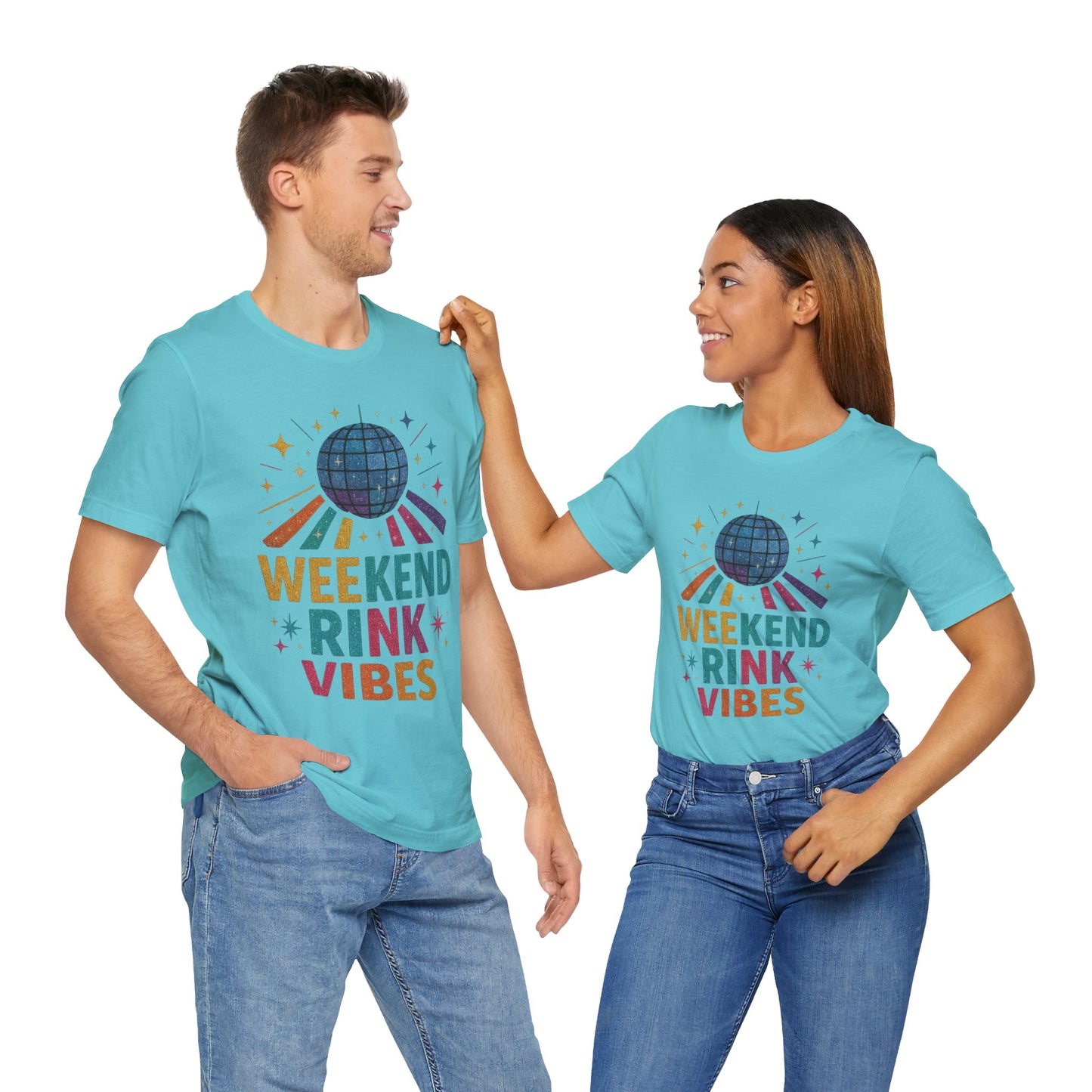 🛼 Weekend Rink Vibes – Weekend Warriors Edition  Unisex Jersey Short Sleeve Tee