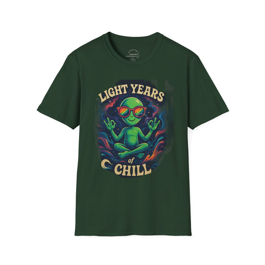 Light Years of Chill – Cosmic Vibes Tee   Unisex Softstyle
