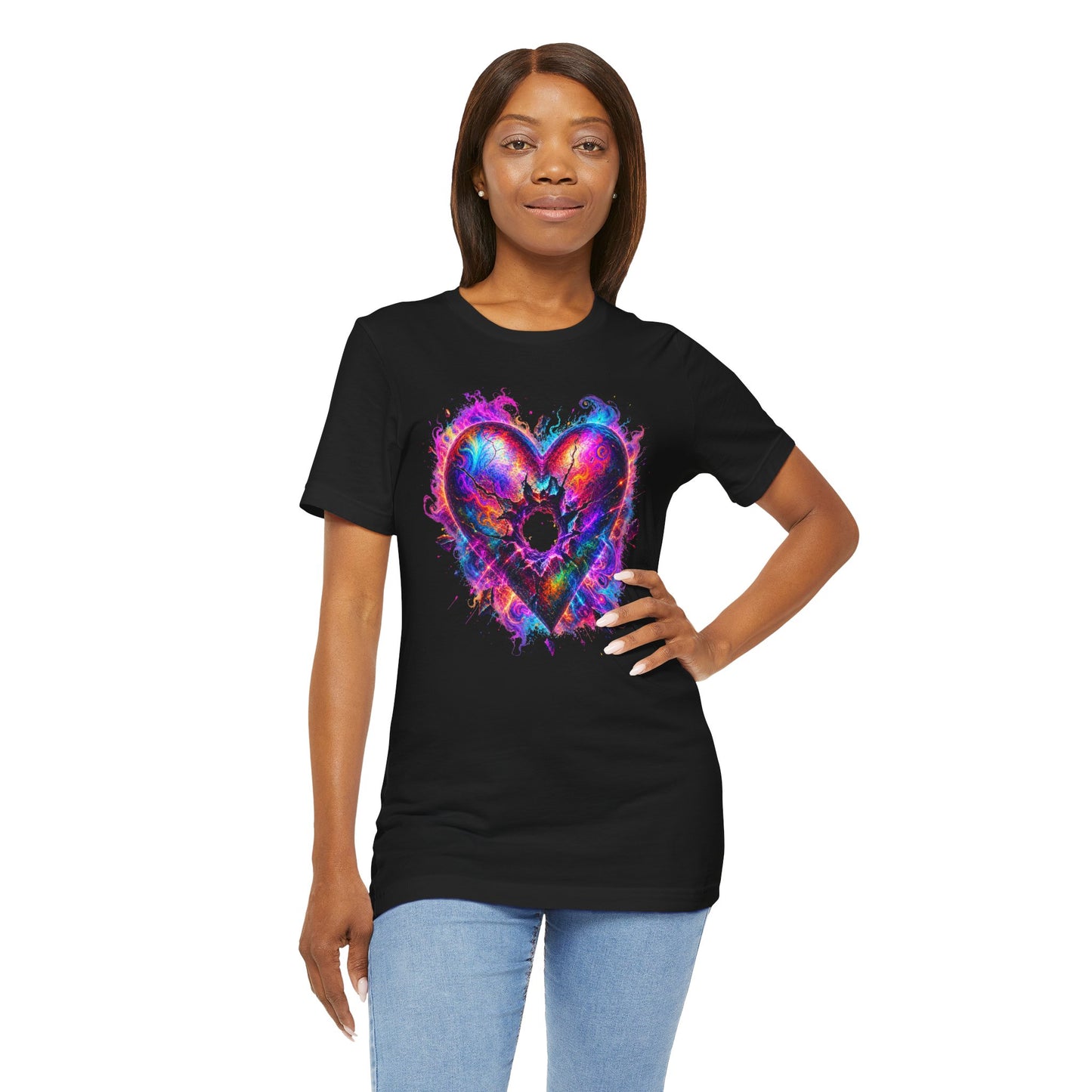 Voidheart Neon Gothic Unisex Jersey Short Sleeve Tee