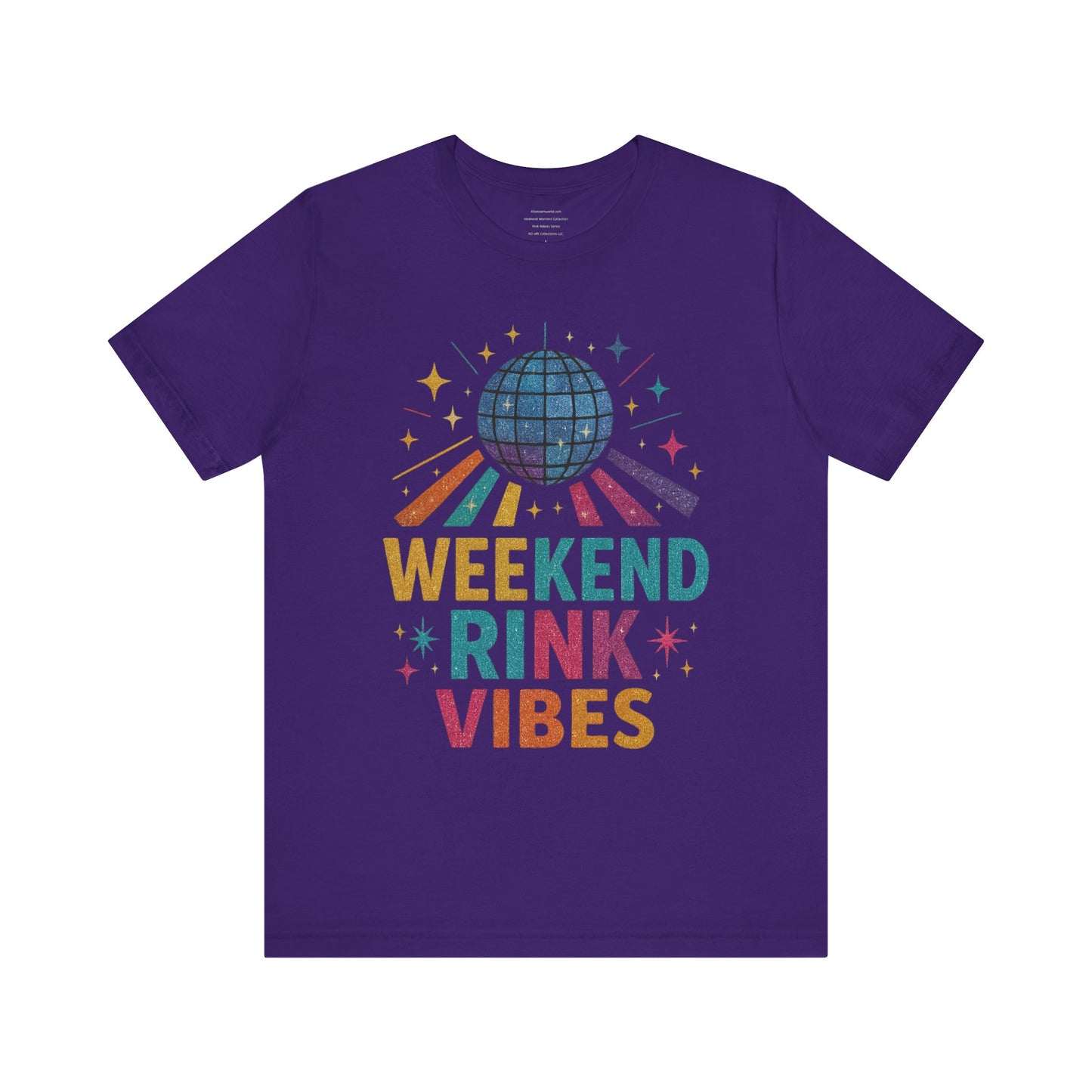 🛼 Weekend Rink Vibes – Weekend Warriors Edition  Unisex Jersey Short Sleeve Tee