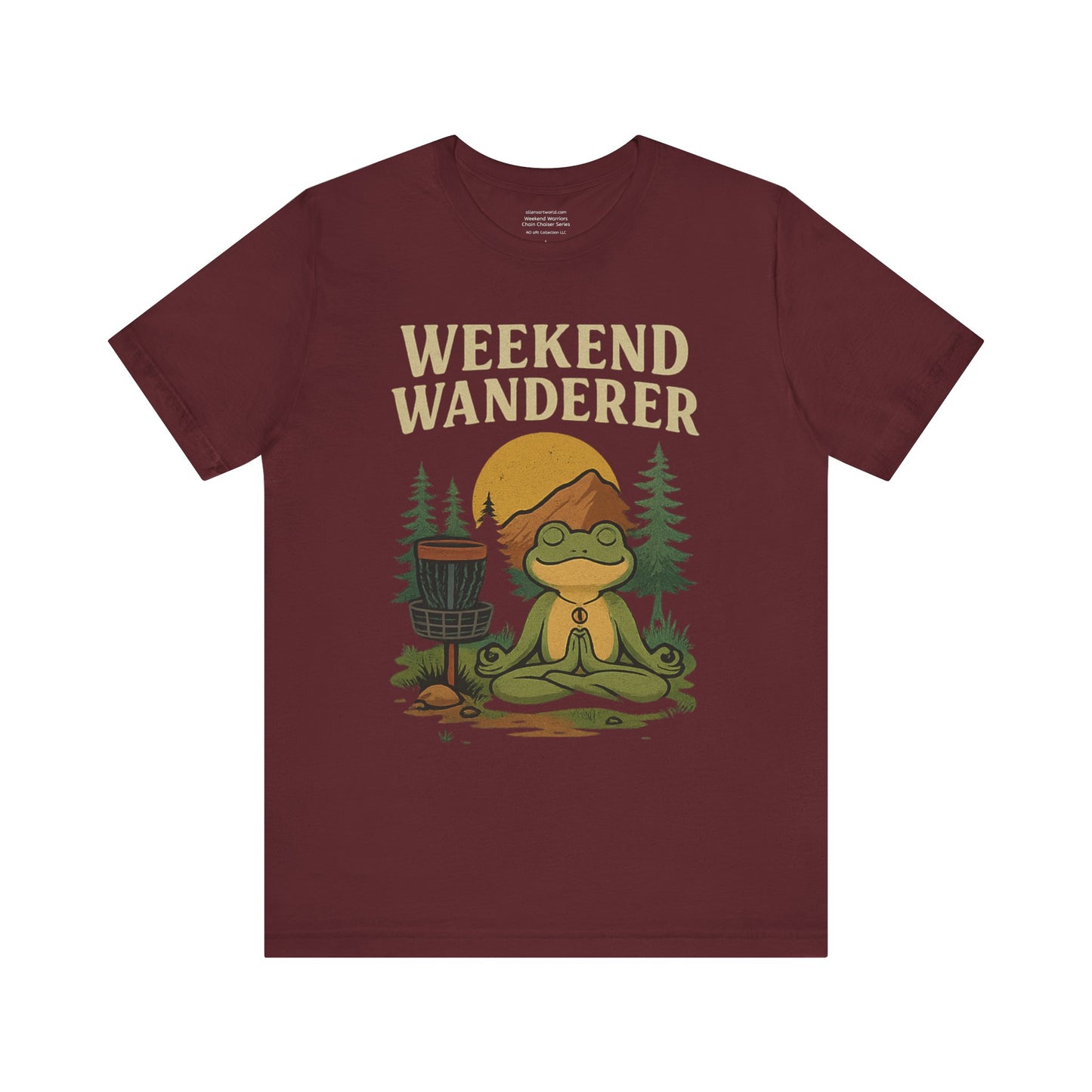 🥏⛓️  Weekend Wanderer — Zen & Chains  Unisex Jersey Short Sleeve Tee