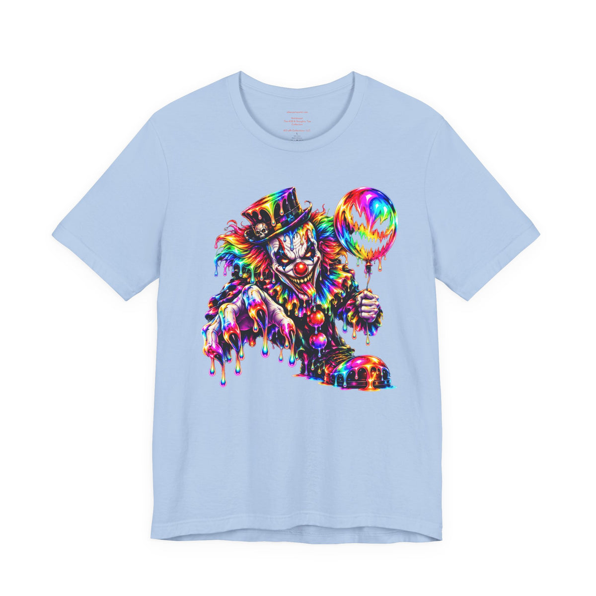 🎈 ONE BAD BALLOON 🤡 | Psychedelic Horror Clown Unisex Jersey Short Sleeve Tee