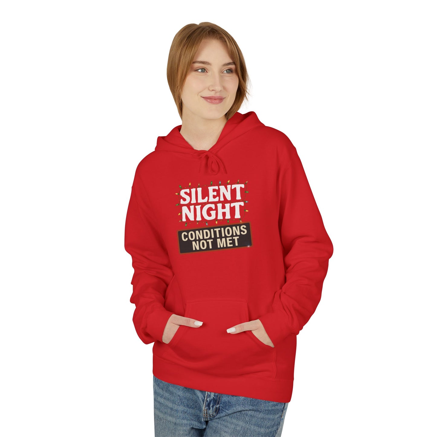 Silent Night – Conditions Not Met Holiday Unisex Midweight Softstyle Fleece Hoodie