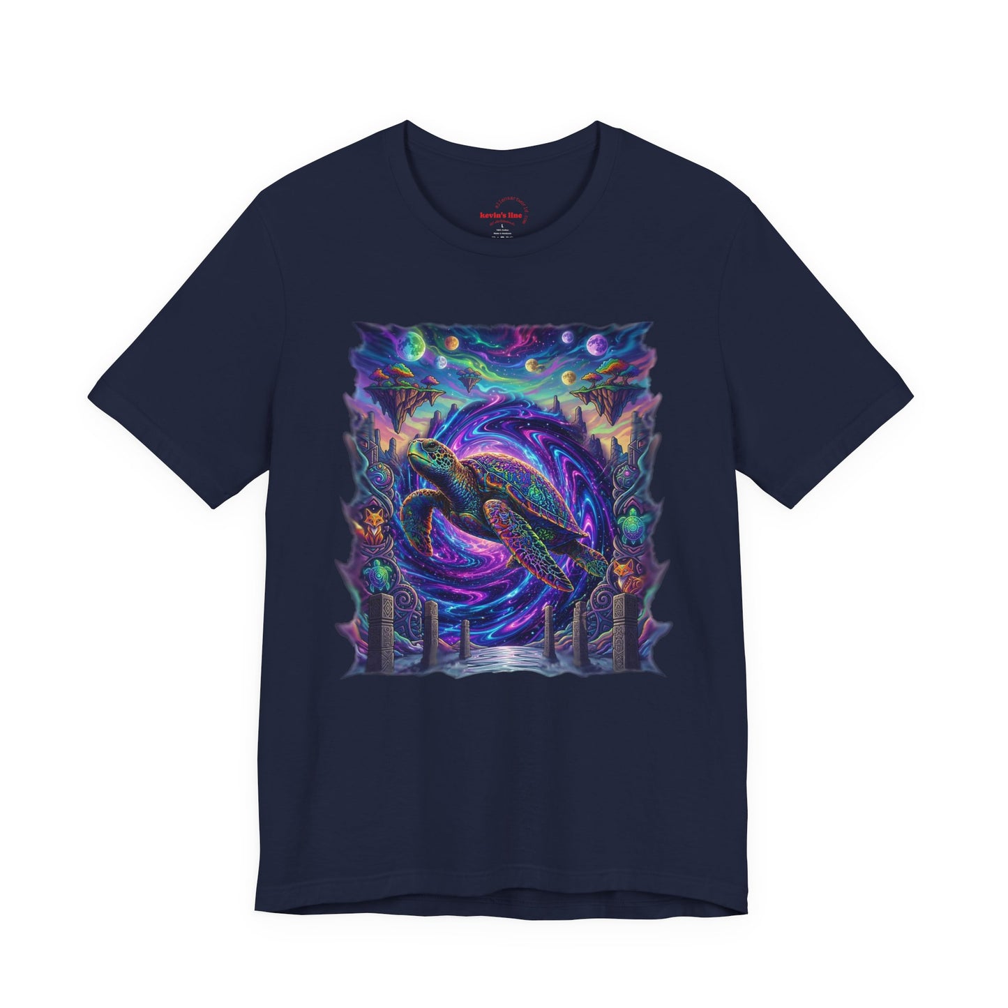 Cosmic Turtle Drift Unisex Jersey Short Sleeve Tee
