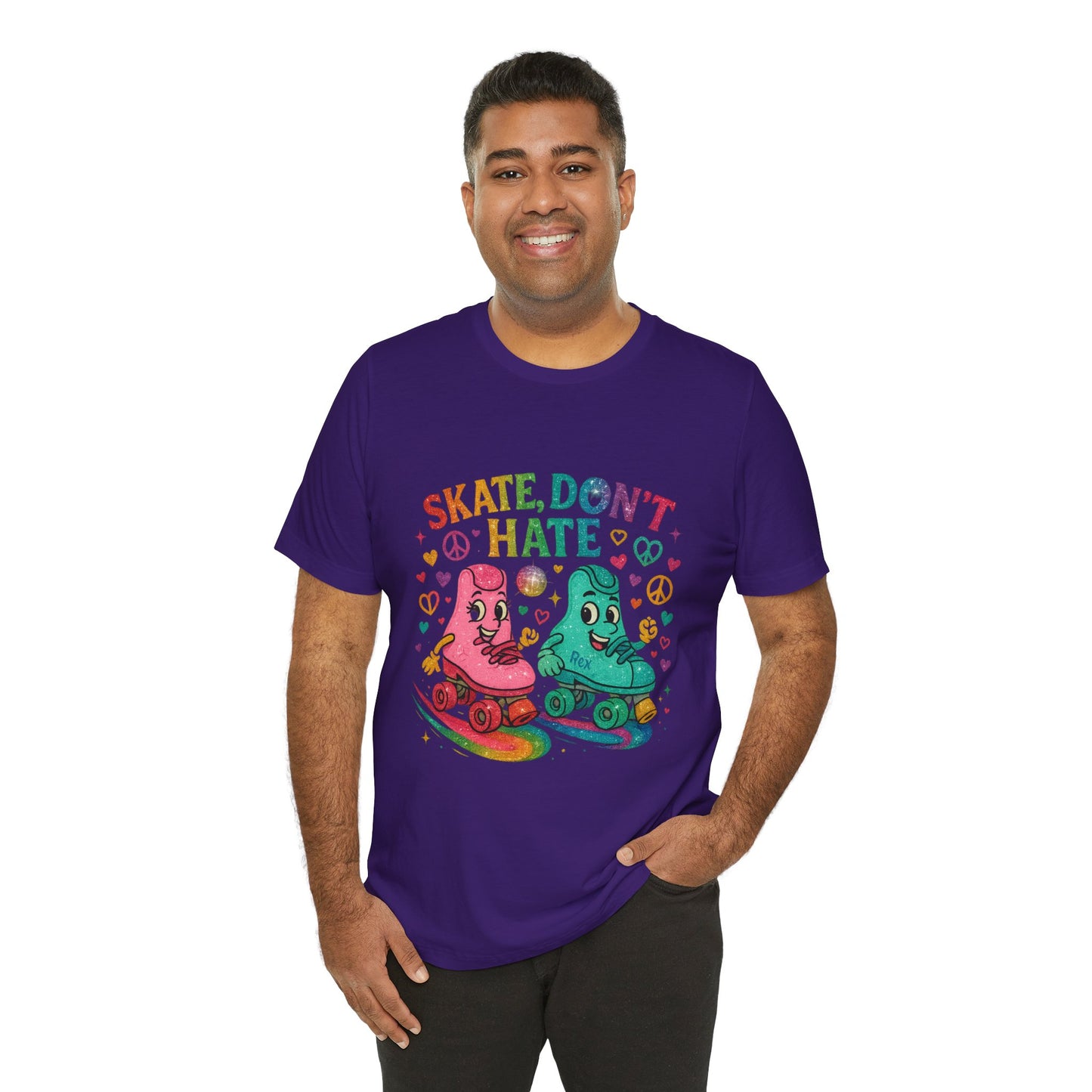 🛼 Skate, Don’t Hate – Weekend Warriors Edition  Unisex Jersey Short Sleeve Tee