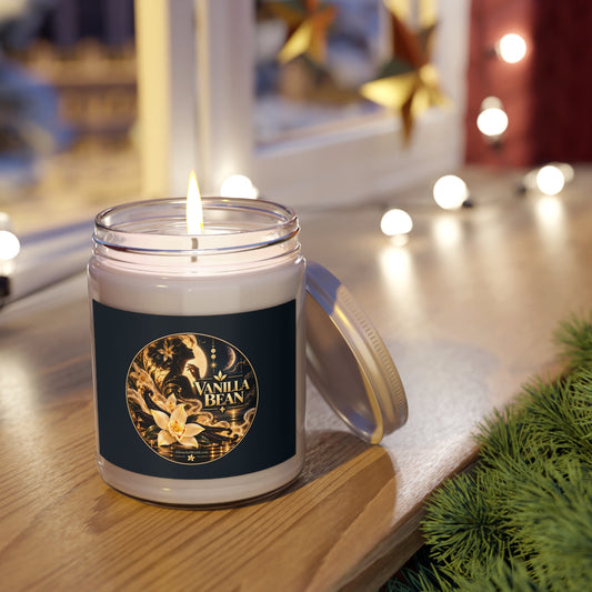 🌙 VANILLA BEAN – The Light Within Home Collection Scented Soy Candles with White Lid, 9oz
