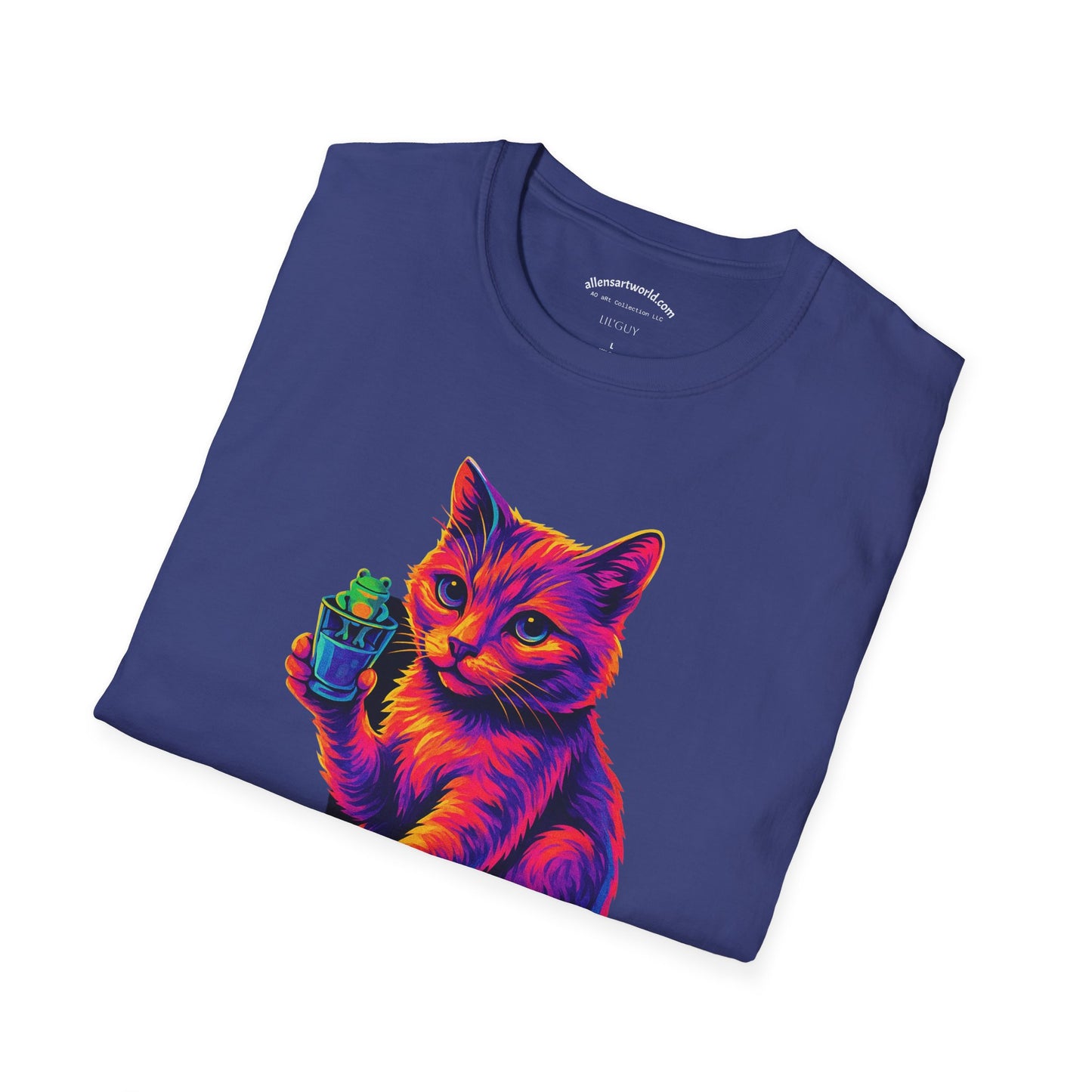 Beam up the good vibes    Sippin’ with My Spirit Animal – Featuring LilGuy the Cat Unisex Softstyle