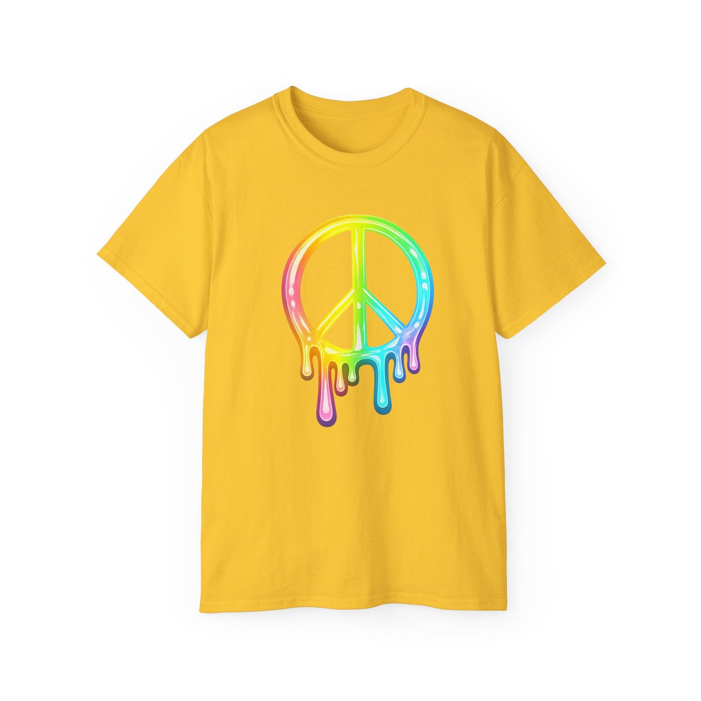 Drip Peace Neon Unisex Ultra Cotton Tee