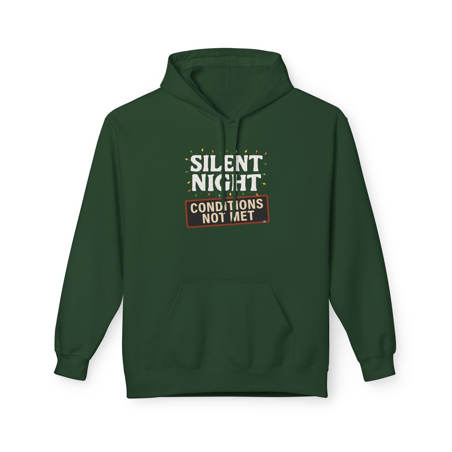 Silent Night – Conditions Not Met Holiday Unisex Midweight Softstyle Fleece Hoodie
