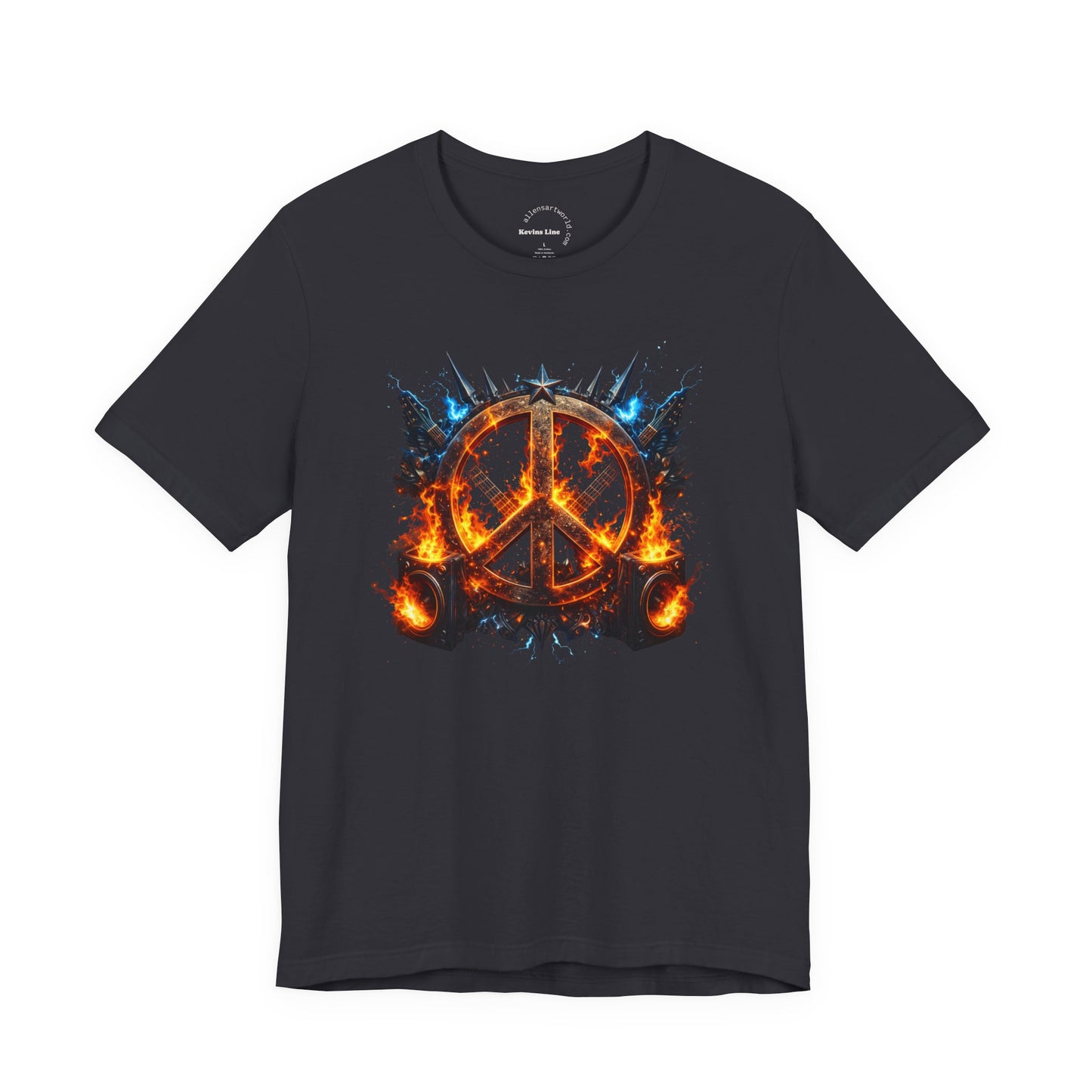 Fire & Sound Peace - Unisex Jersey Short Sleeve Tee - Kevin’s Line