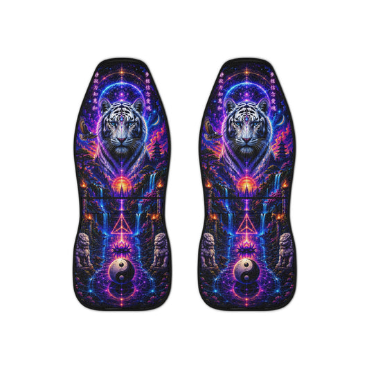 White Tiger Guardian Seat Covers – Celestial Yin Yang Edition