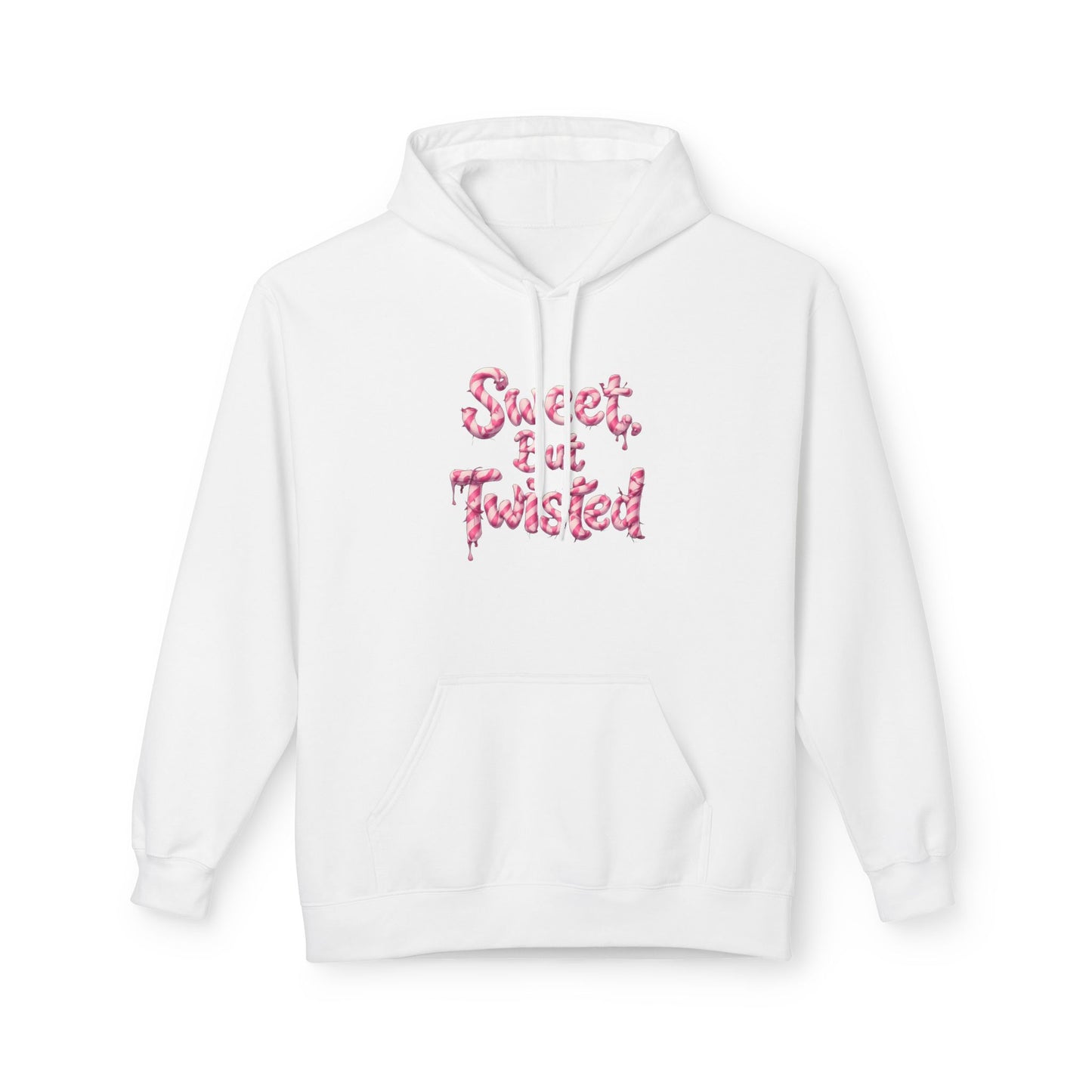 Sweet, But Twisted – Christmas Gothic Candy Cane Sweatshirt  Unisex Midweight Softstyle Fleece Hoodie
