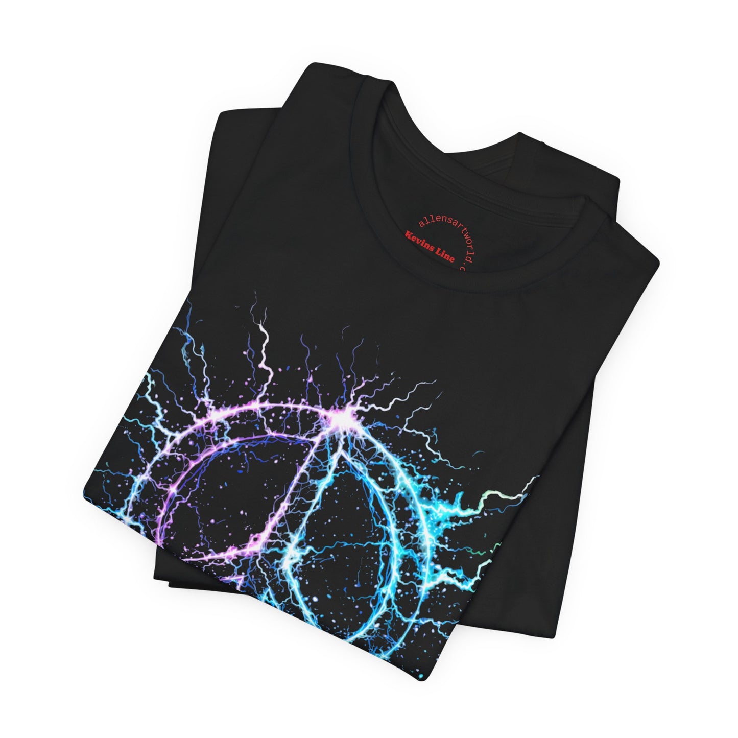 Electric Peace – Neon Energy Symbol Unisex Jersey Short Sleeve Tee - Kevin’s Line