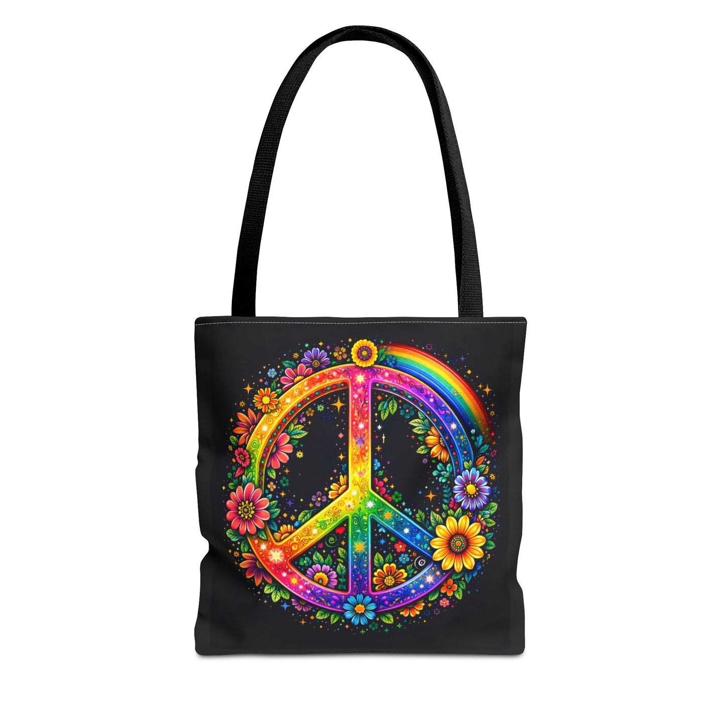 Peace in Full Color – Radiant Harmony Tote Bag (AOP)