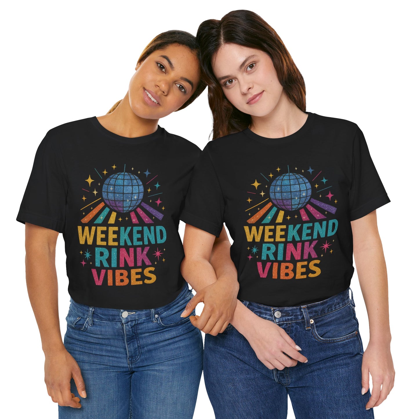 🛼 Weekend Rink Vibes – Weekend Warriors Edition  Unisex Jersey Short Sleeve Tee