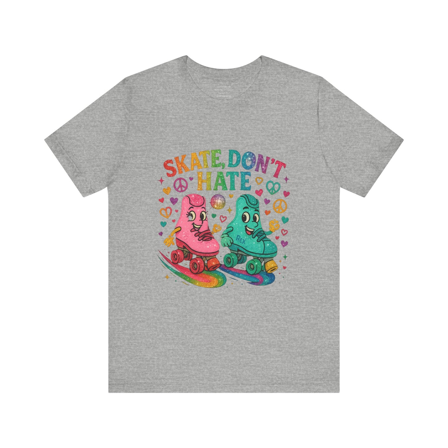 🛼 Skate, Don’t Hate – Weekend Warriors Edition  Unisex Jersey Short Sleeve Tee