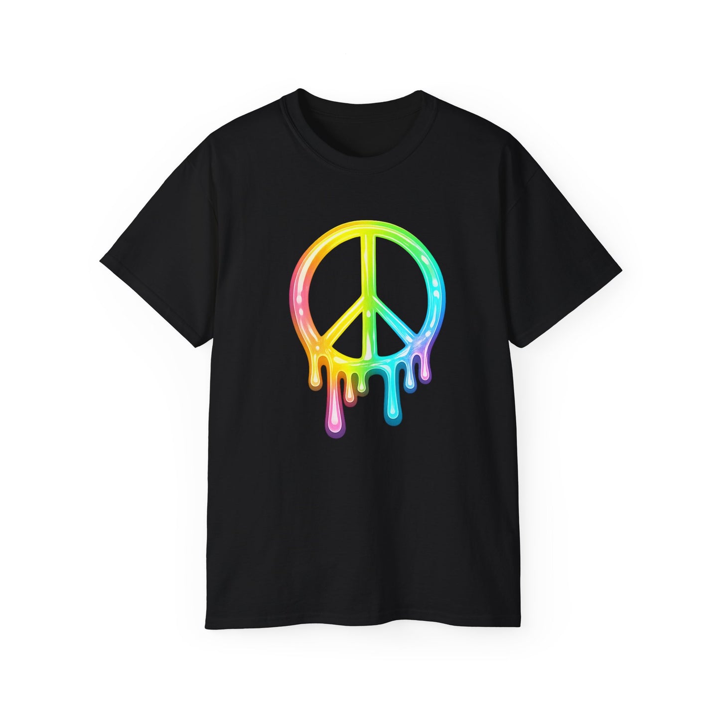 Drip Peace Neon Unisex Ultra Cotton Tee