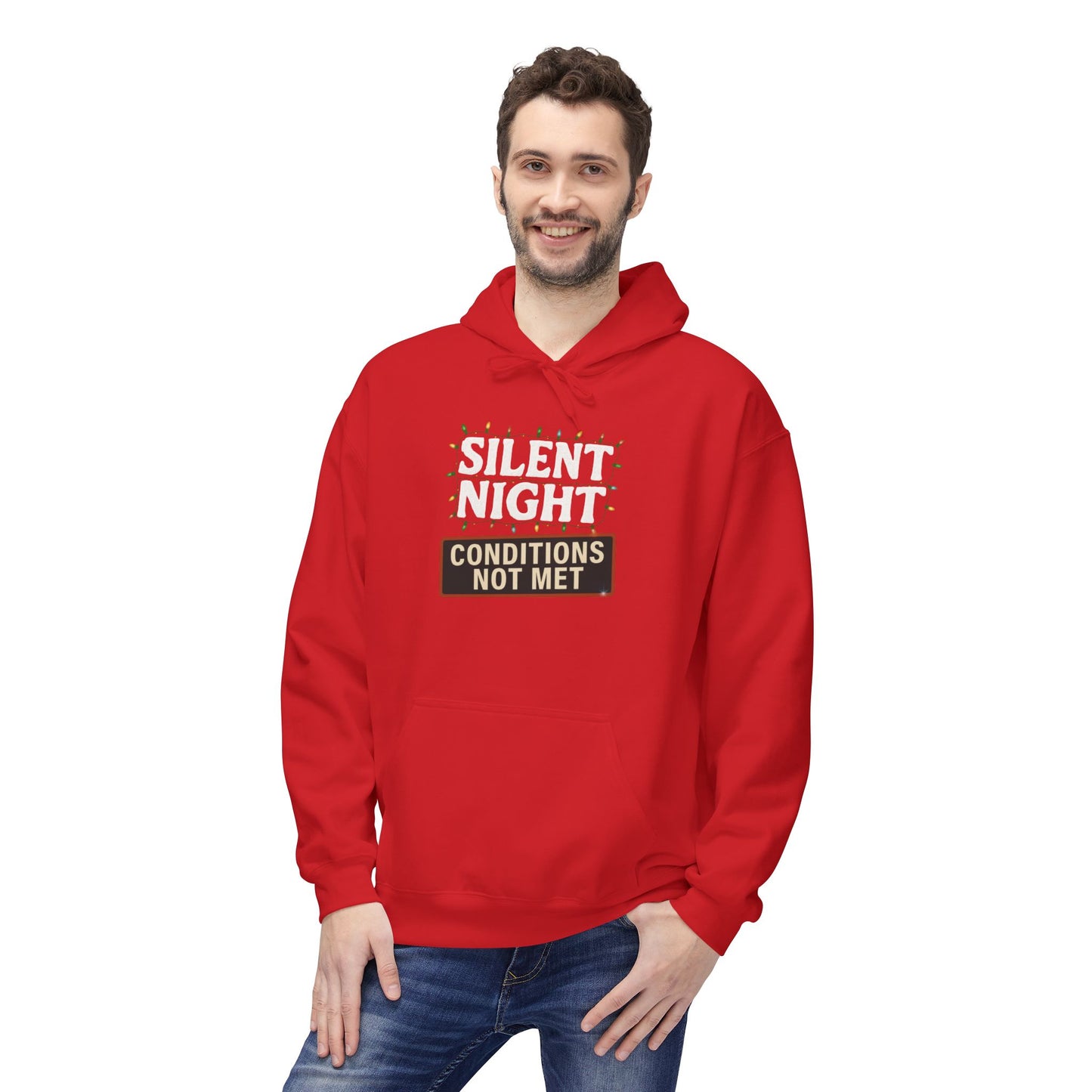Silent Night – Conditions Not Met Holiday Unisex Midweight Softstyle Fleece Hoodie